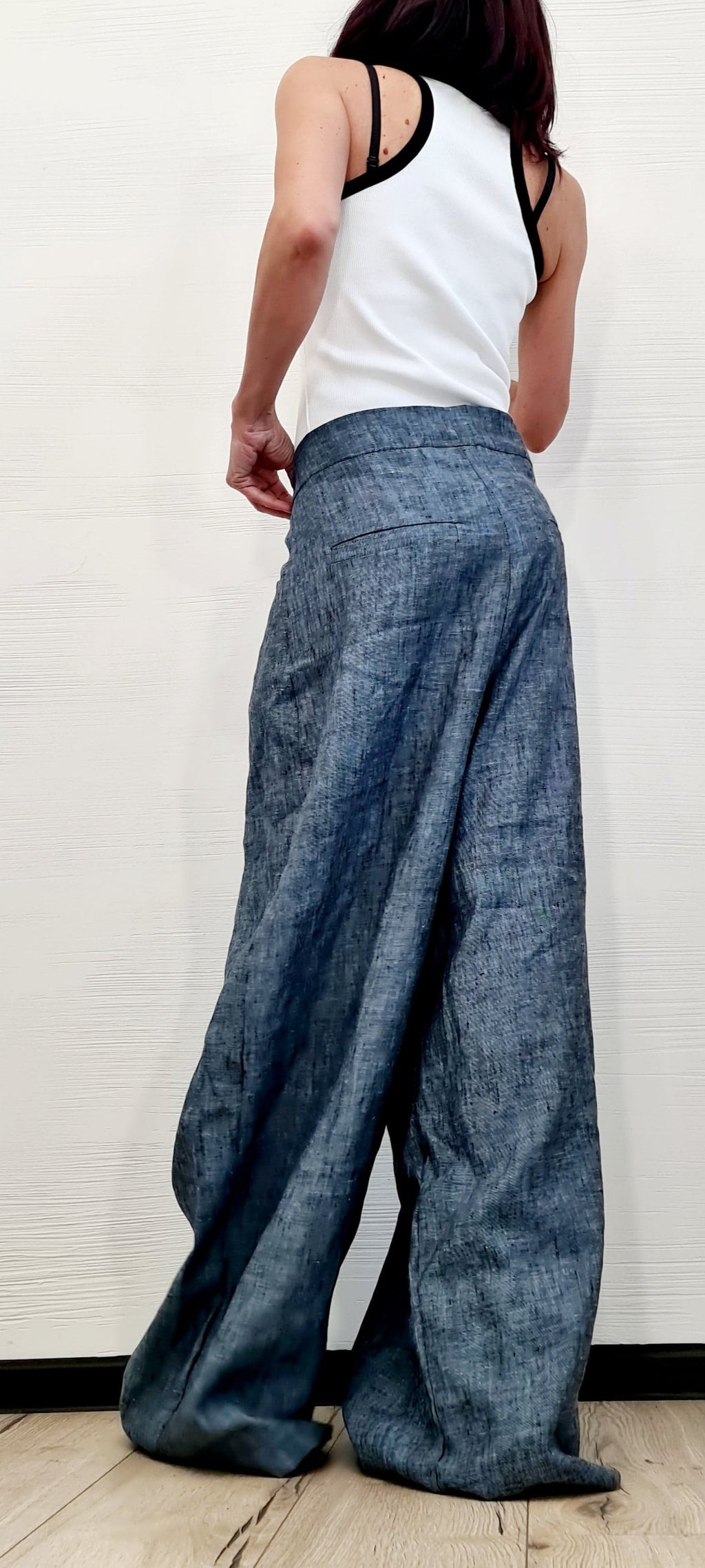 Avant Garde Linen Pants, Harem Pants Women, Drop Crotch Pants, Baggy Pants, Extravagant Pants, Loose Pants