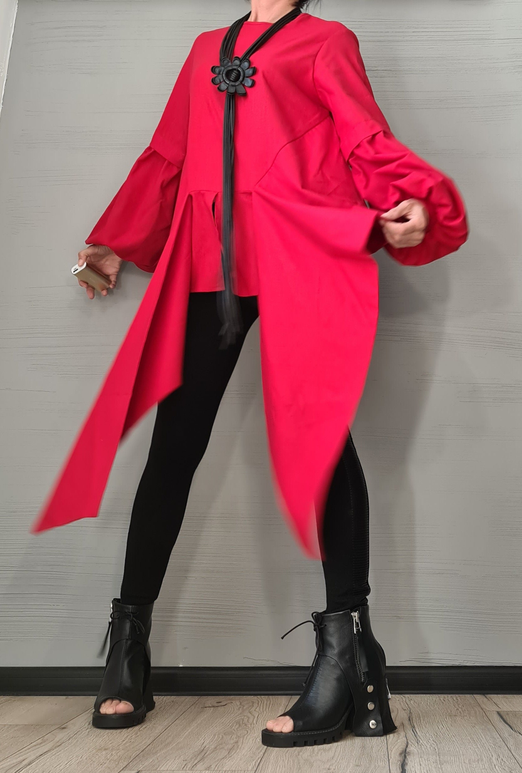 Extravagant Linen Shirt, Avant Garde Shirt, Loose Tunic, Asymmetric Shirt, Grunge Shirt, Oversize Tunic, Shirt Tunic Top, Futuristic Top