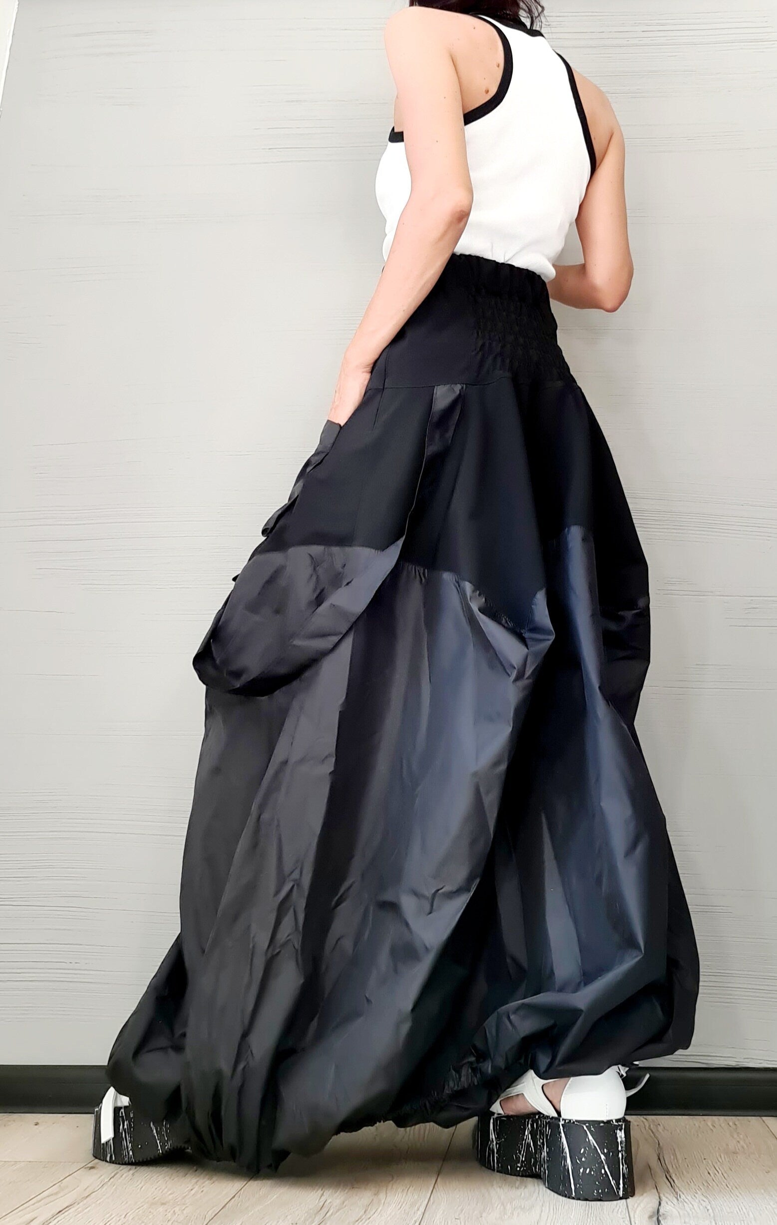 Extravagant Skirt Dress Women, Cocktail Skirt, Gothic Skirt, Asymmetric Skirt Dress, Steampunk Skirt, High Circle Skirt, Wedding Skirt