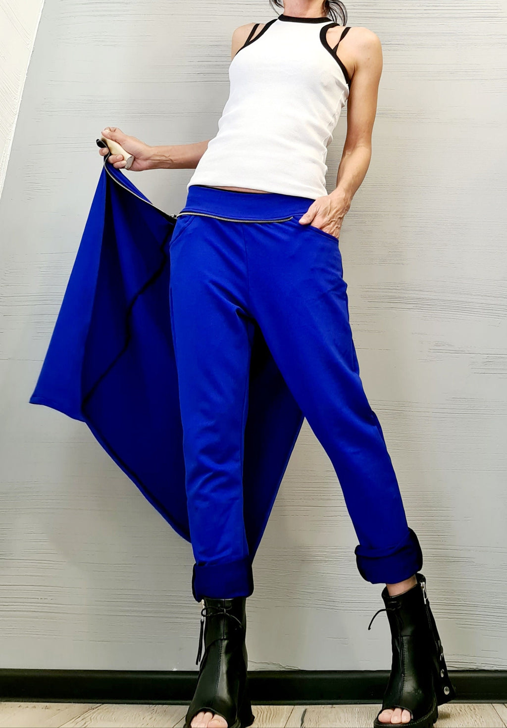 Avant Garde Pants, Asymmetric Pants Women, Avant Garde Pants, Extravagant Pants, Casual Pants, Sexy Pants
