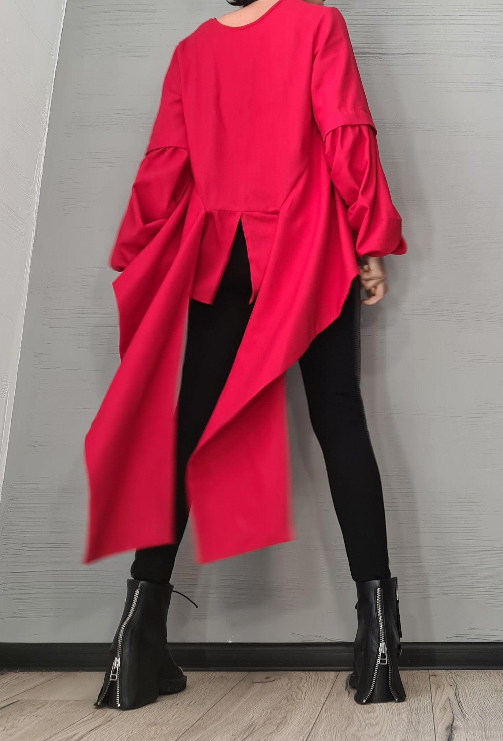 Extravagant Linen Shirt, Avant Garde Shirt, Loose Tunic, Asymmetric Shirt, Grunge Shirt, Oversize Tunic, Shirt Tunic Top, Futuristic Top