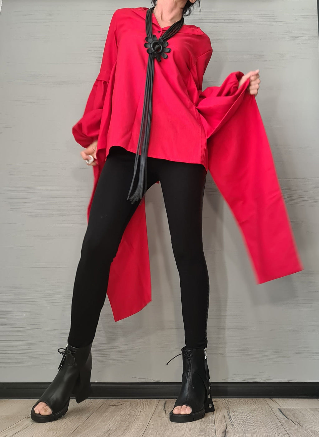 Extravagant Linen Shirt, Avant Garde Shirt, Loose Tunic, Asymmetric Shirt, Grunge Shirt, Oversize Tunic, Shirt Tunic Top, Futuristic Top