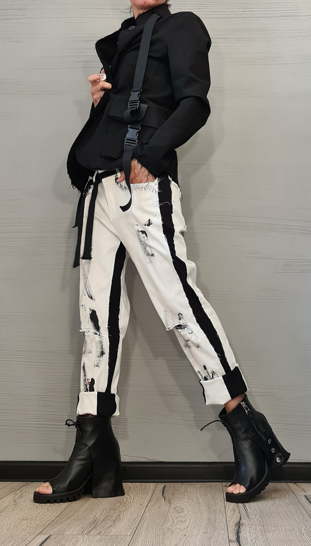 Asymmetrical Black Blazer, Avant Garde Women Blazer, Gothic Jacket, Extravagant Jacket, Steampunk Jacket, Party Jacket