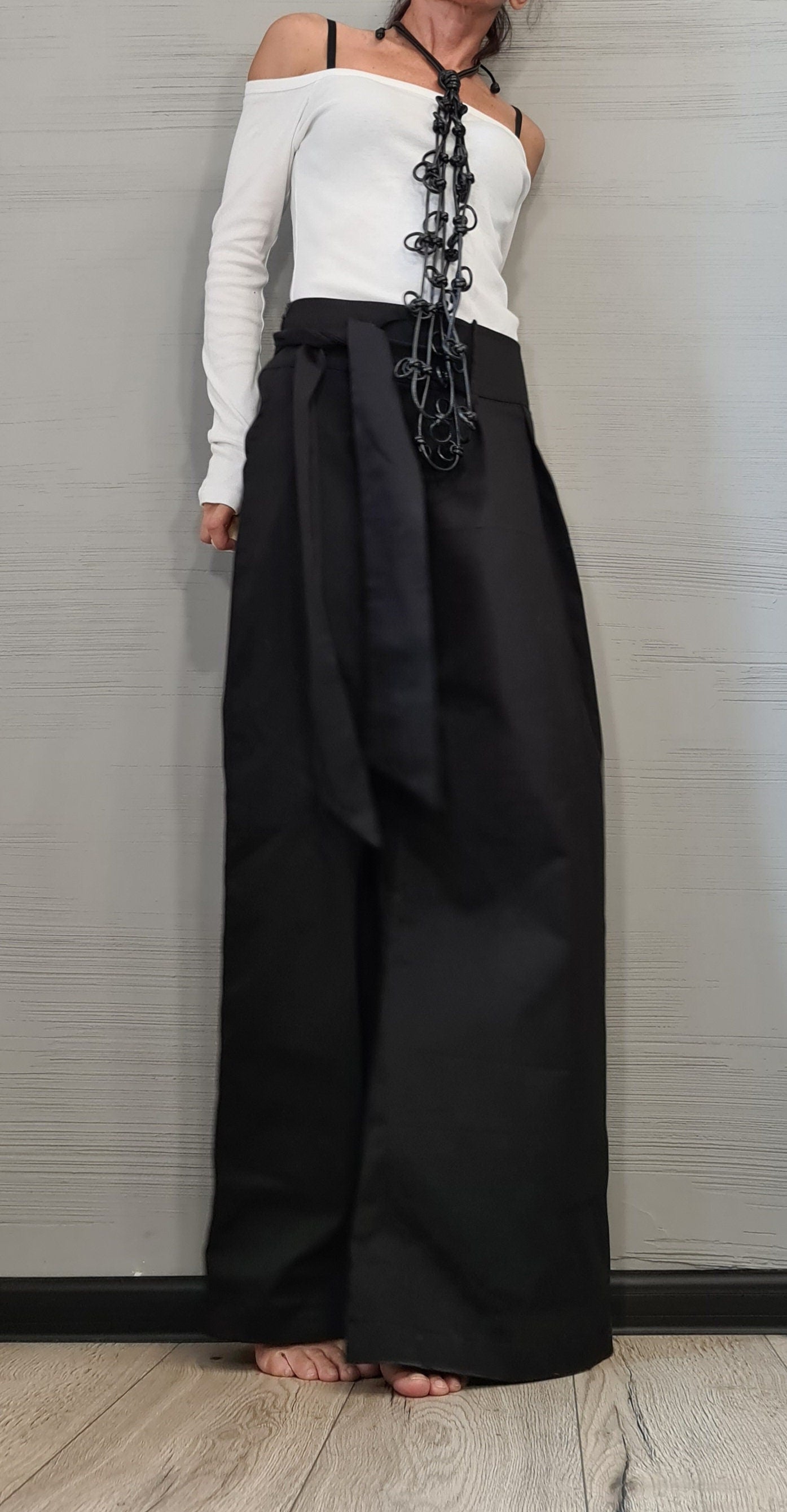 Avant Garde Pants, Asymmetric Pants Women, Deconstructed Pants, Gothic Pants, Extravagant Pants, Casual Pants, Sexy Pants