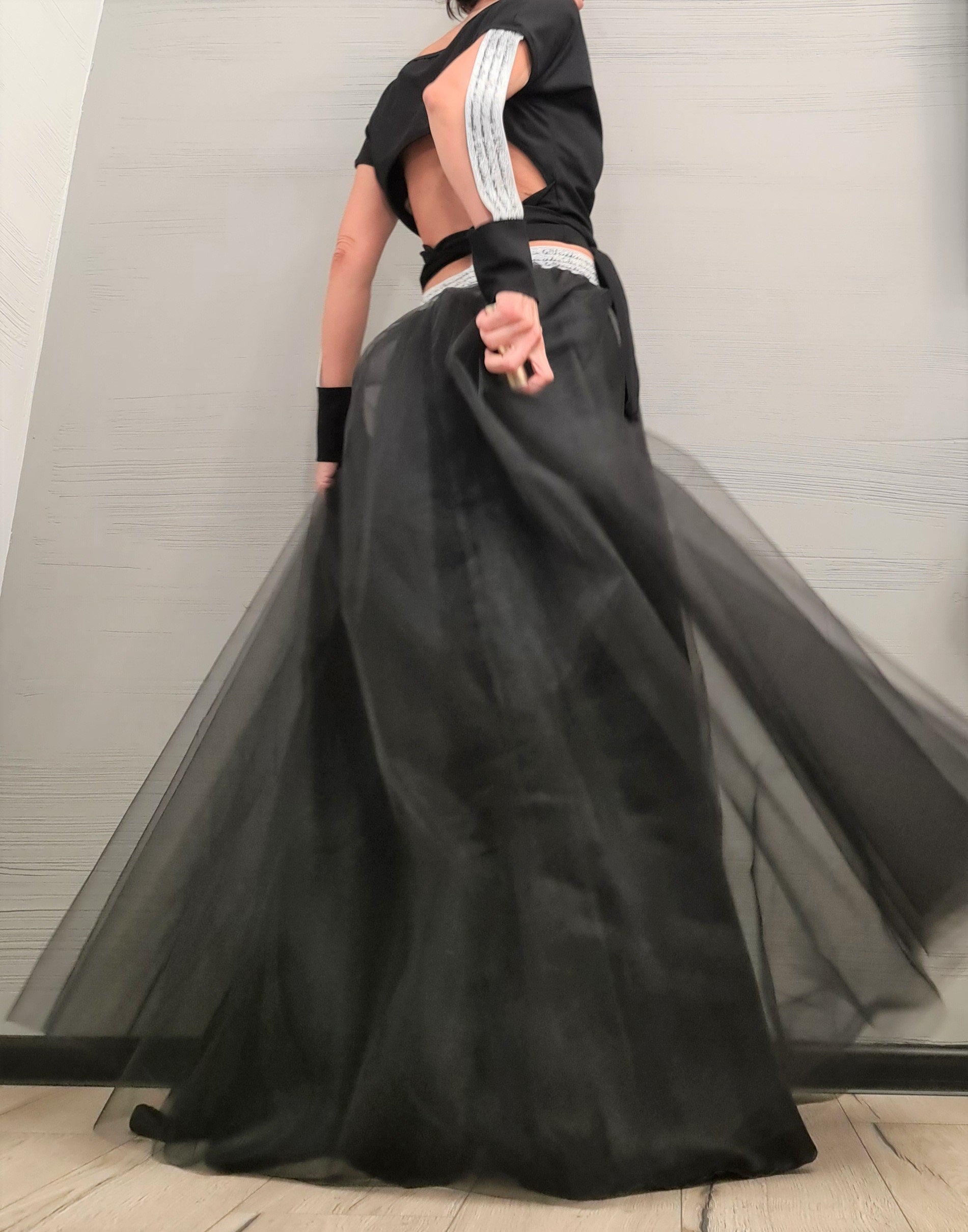 Extravagant Set, Gothic Women Set, Women Cocktail Costume, Wedding Set, Blouse And Long Skirt Set, Christmas New Year set New collection