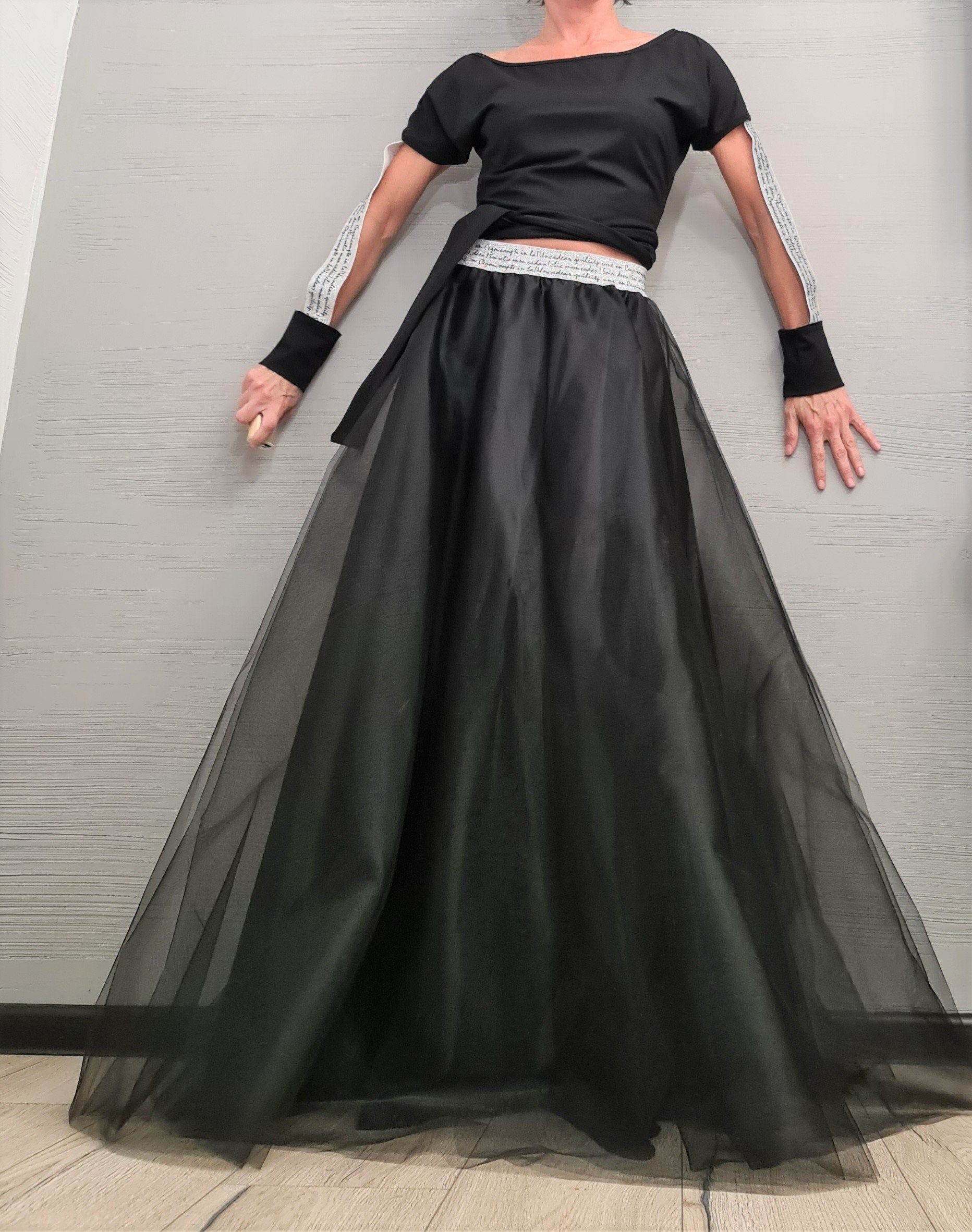 Extravagant Set, Gothic Women Set, Women Cocktail Costume, Wedding Set, Blouse And Long Skirt Set, Christmas New Year set New collection