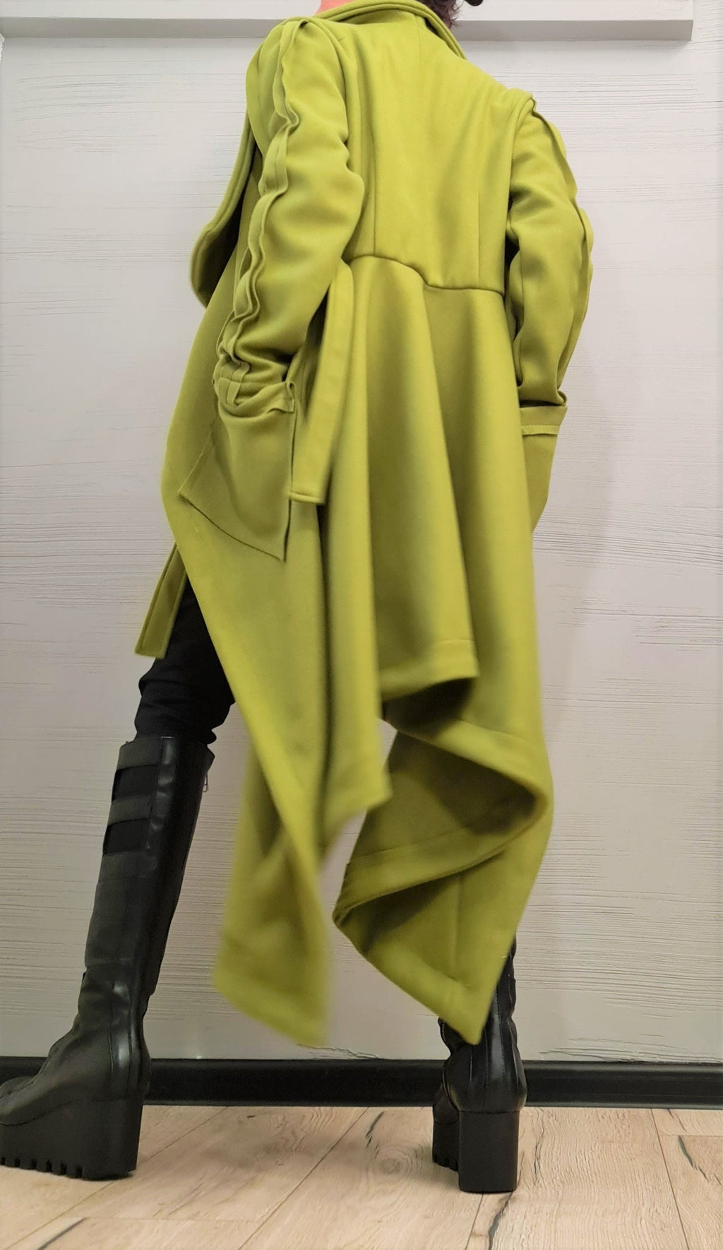 Asymmetric Coat, Wool Coat, Gothic Coat, Plus Size Clothing, Winter Women Coat,  Extravagant Long Coat, New collection, Avant Garde