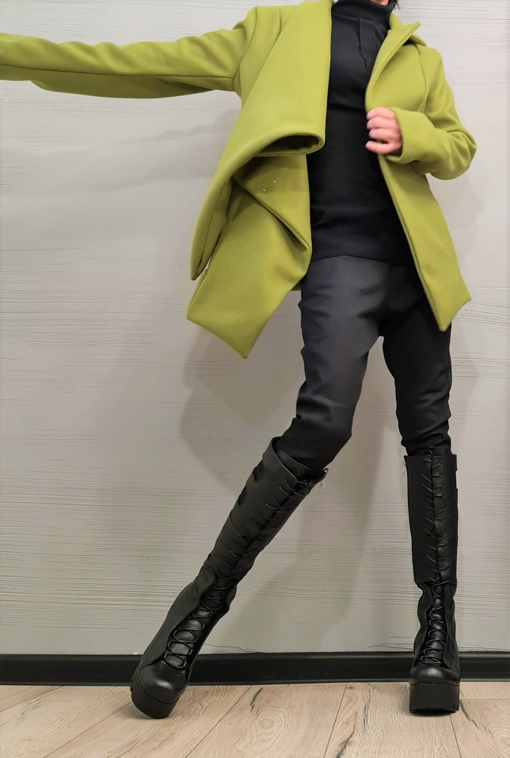 Asymmetric Coat, Winter Coat, Wool Coat, Avant Garde Coat, Plus Size Clothing, Oversize Coat, Women Coat, Gothic Coat, Extravagant Coat