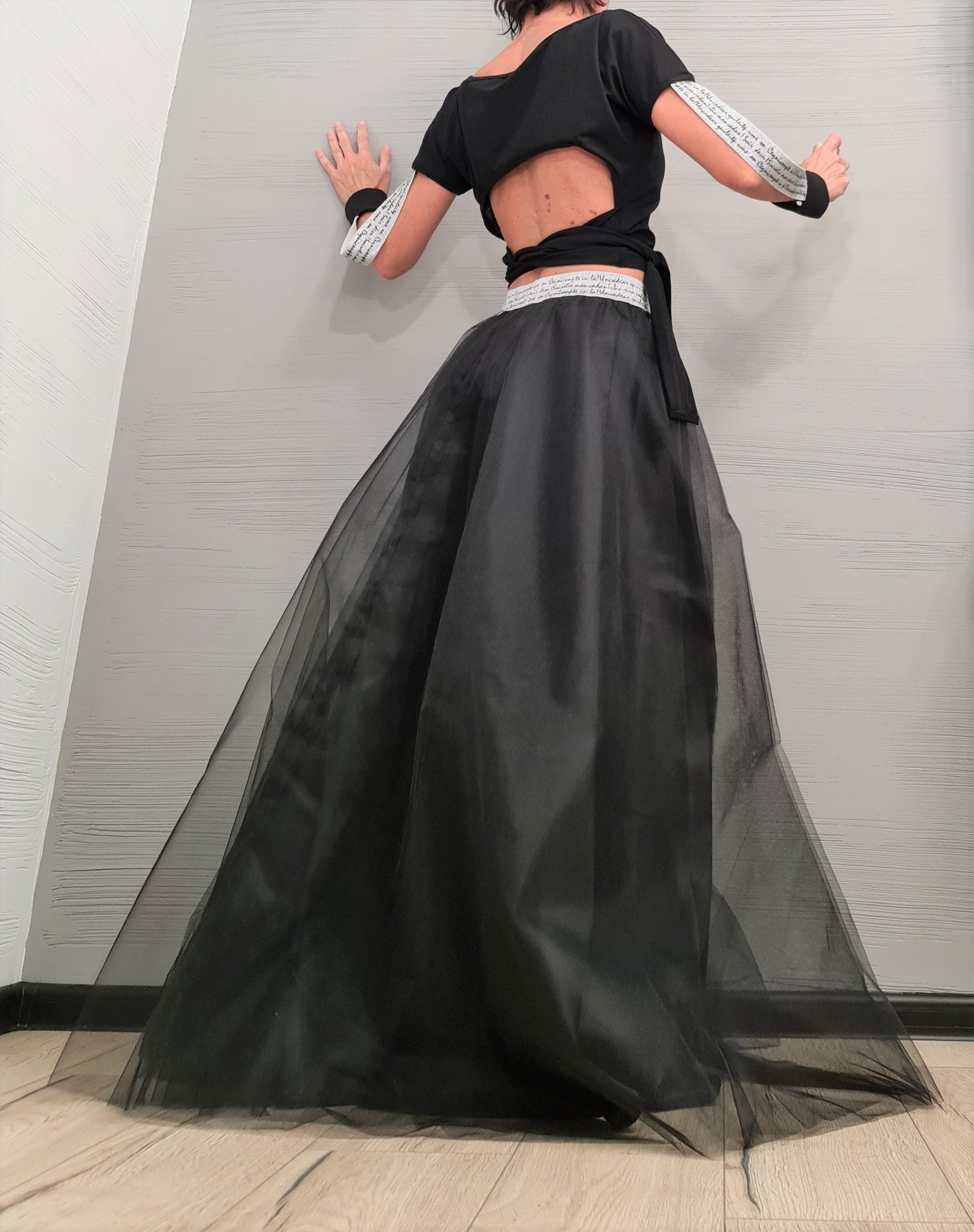 Extravagant Set, Gothic Women Set, Women Cocktail Costume, Wedding Set, Blouse And Long Skirt Set, Christmas New Year set New collection