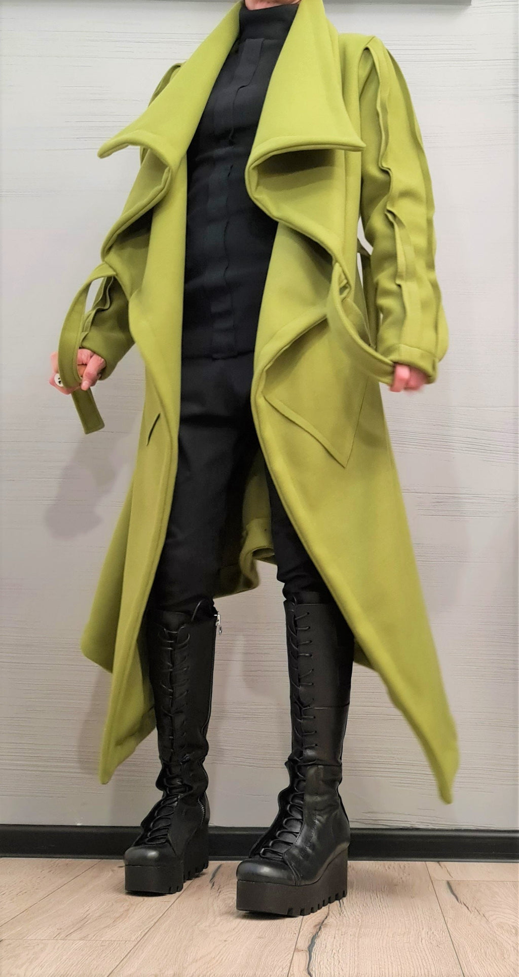 Asymmetric Coat, Wool Coat, Gothic Coat, Plus Size Clothing, Winter Women Coat,  Extravagant Long Coat, New collection, Avant Garde