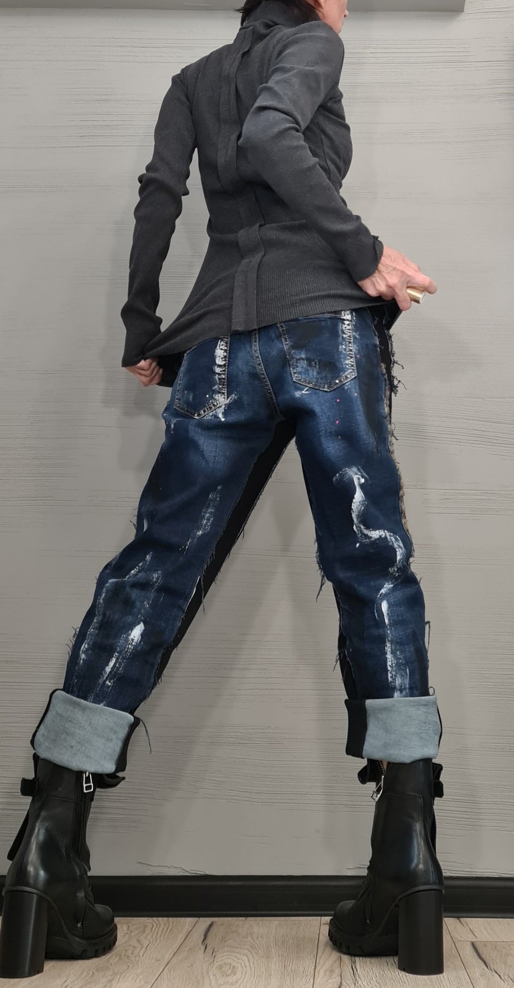 NEW Collection Cotton Sexy Turtle Neck Fitted Top Blouse, Extravagant Top, Avant Garde Blouse, Sexy Top