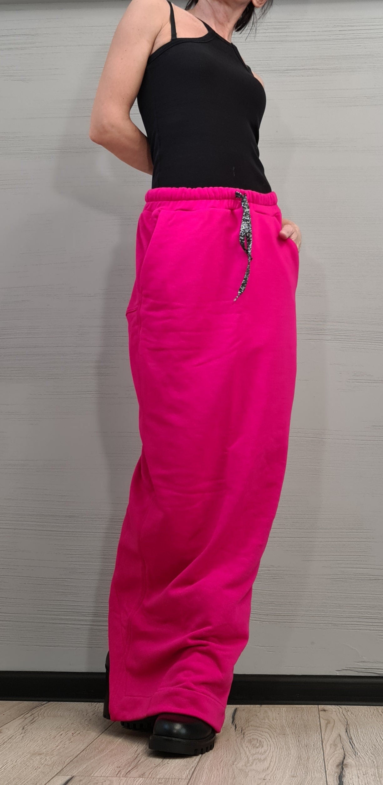 New collection Extravagant Cotton Skirt, A Line Skirt, Long Slit Skirt, Gothic Skirt, Asymmetric Skirt, Sexy Skirt