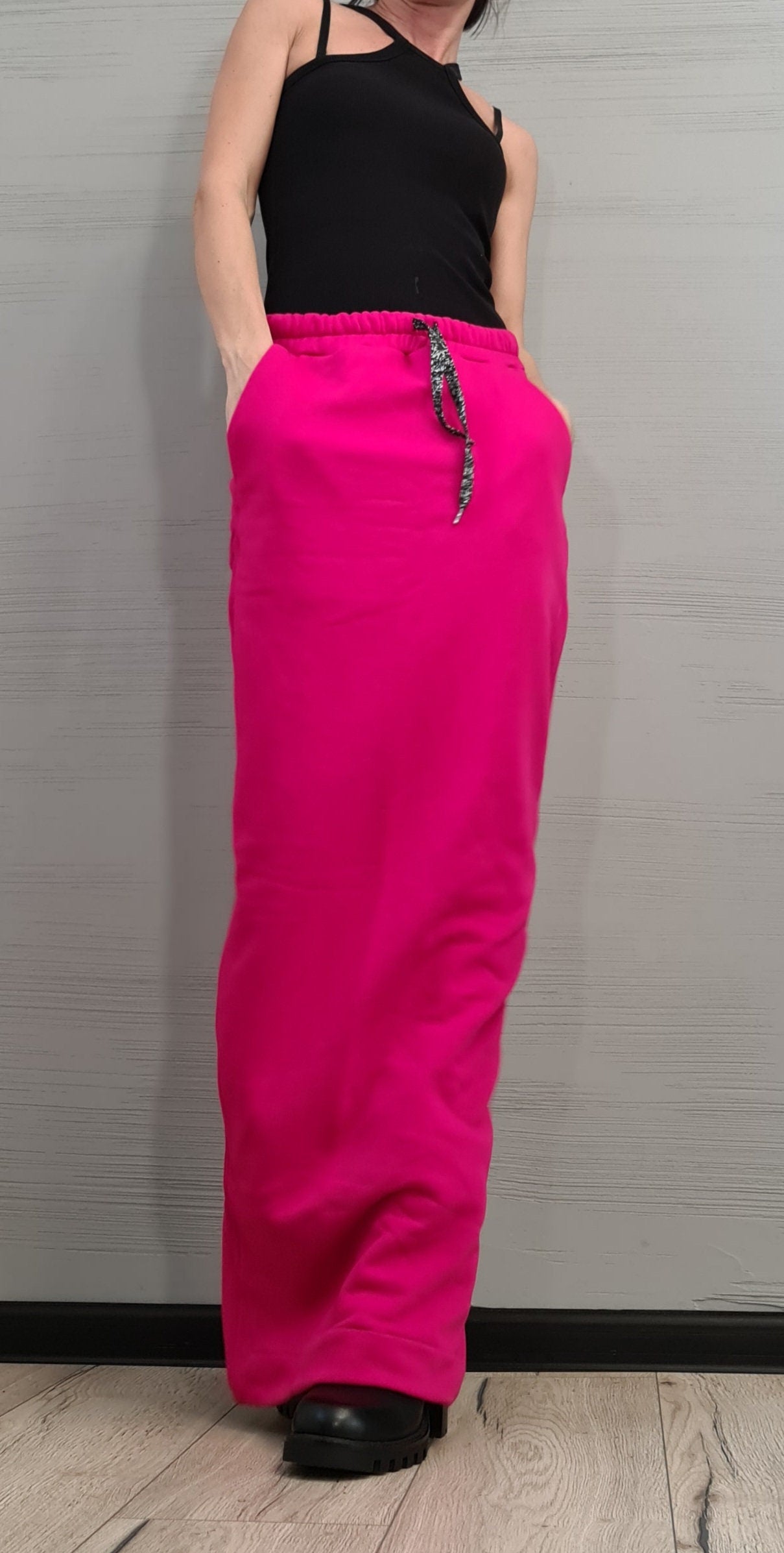 Long Sexy Cotton Skirt, Extravagant Skirt, A Line Skirt, Long Slit Skirt, Gothic Skirt, Asymmetric Skirt