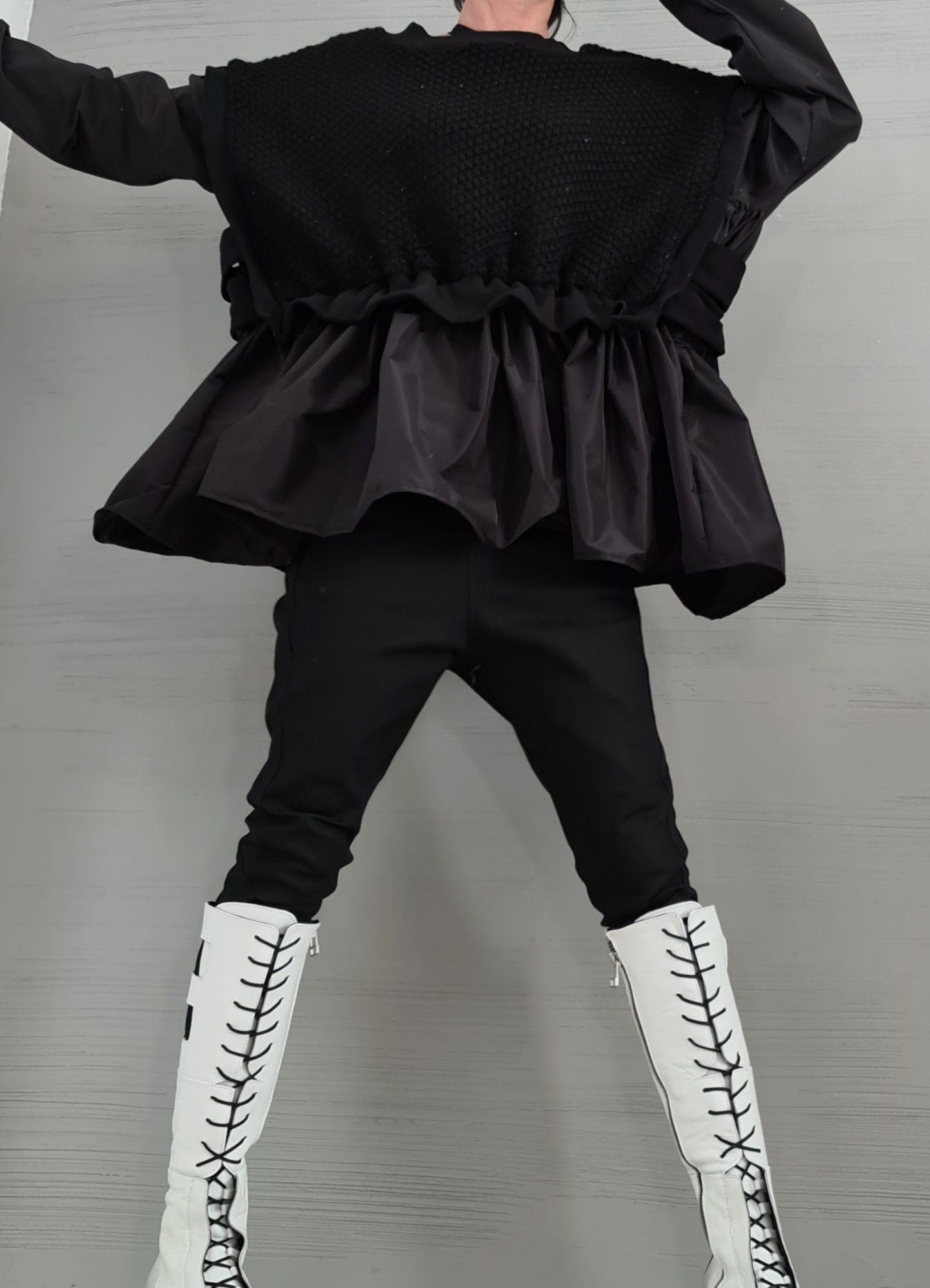 New collection Warm Blouse, Extravagant Asymmetric Top, Loose Blouse, Oversize Tunic, Avant Garde Blouse