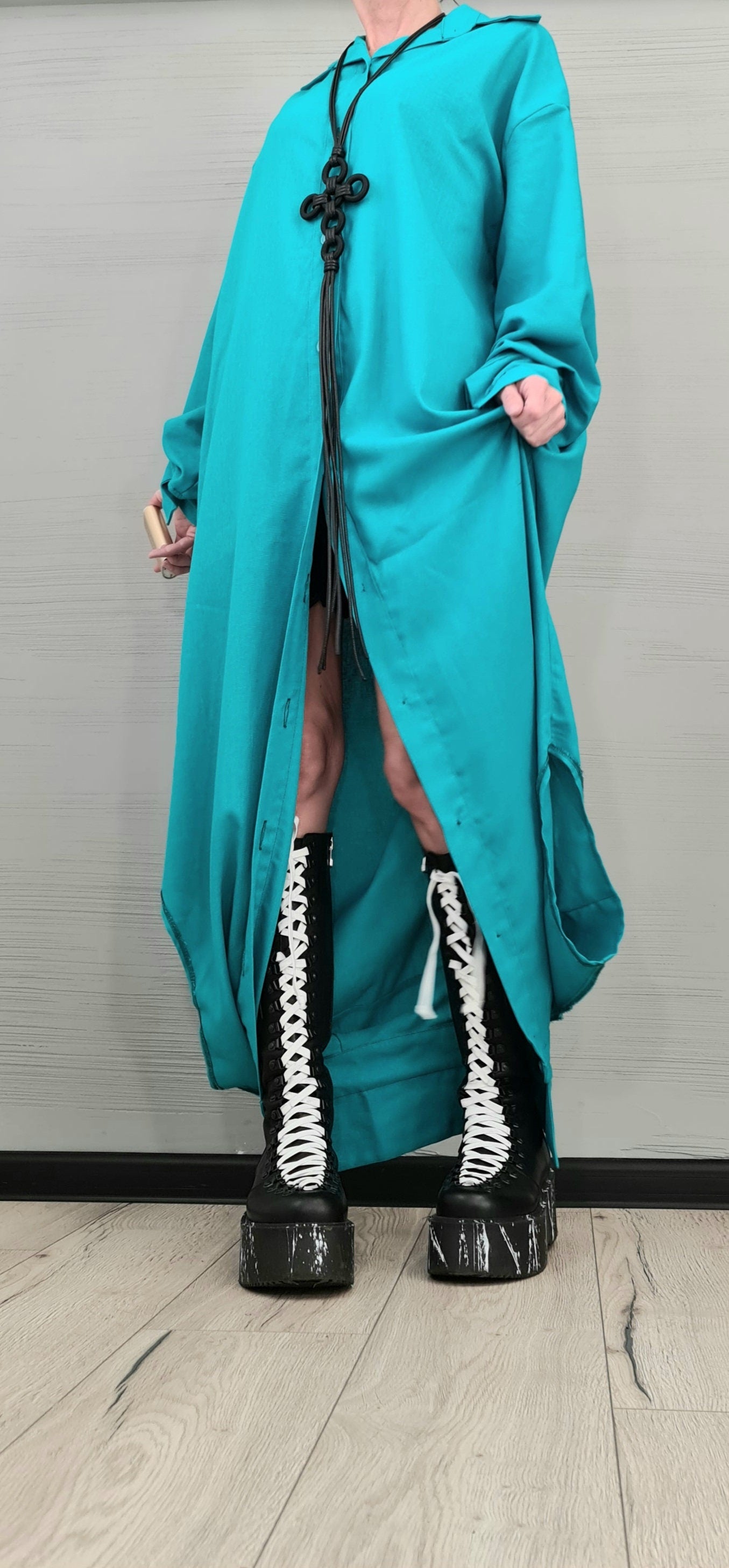 Deconstructed Shirt, Asymmetric Linen Shirt, Long Short Shirt , Avant Garde Tunic, Loose Tunic Shirt,Extravagant Shirt, New collection