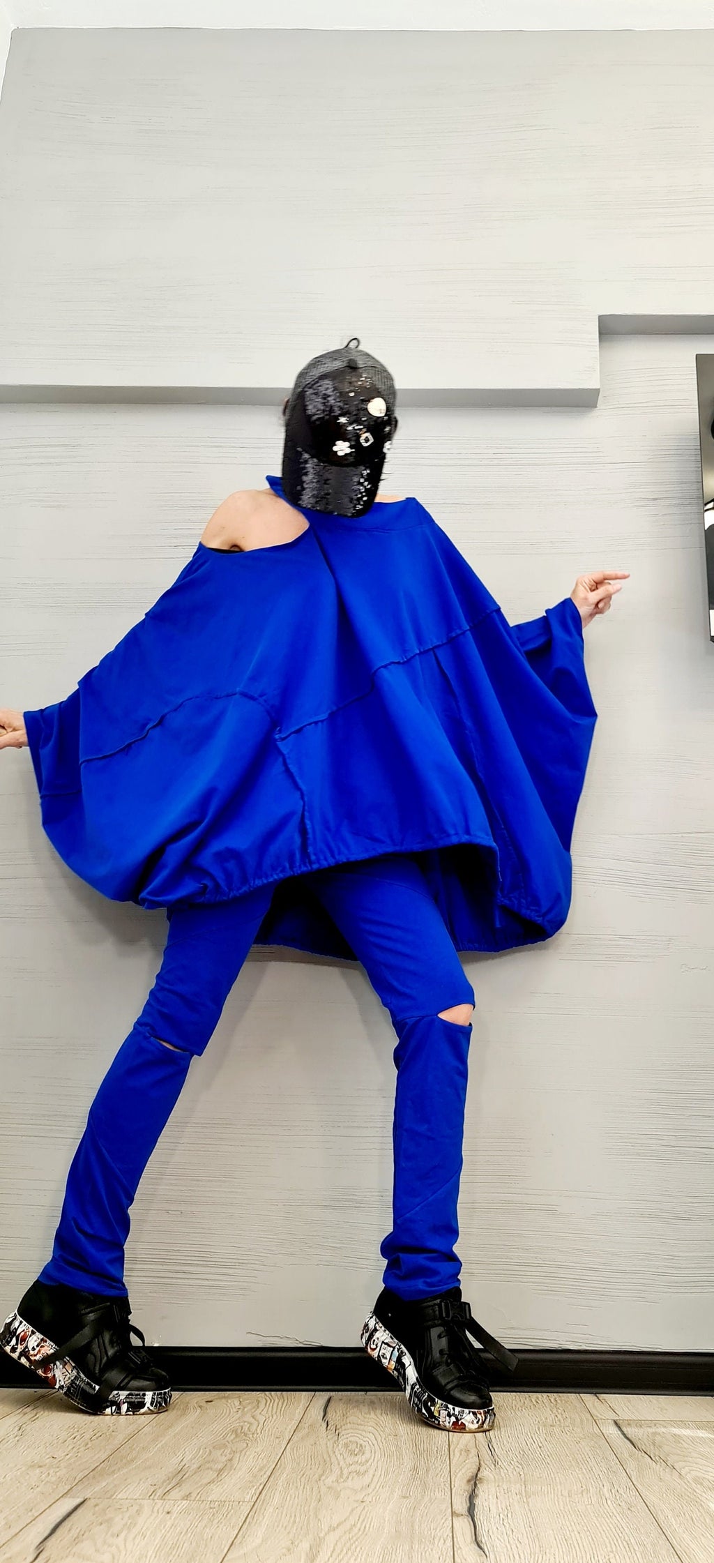 New collection Extravagant Cotton Women Set, Asymmetric Cotton Set, Leggings Tunic Set, Women Designer Set, Asymmetric Tunic Top