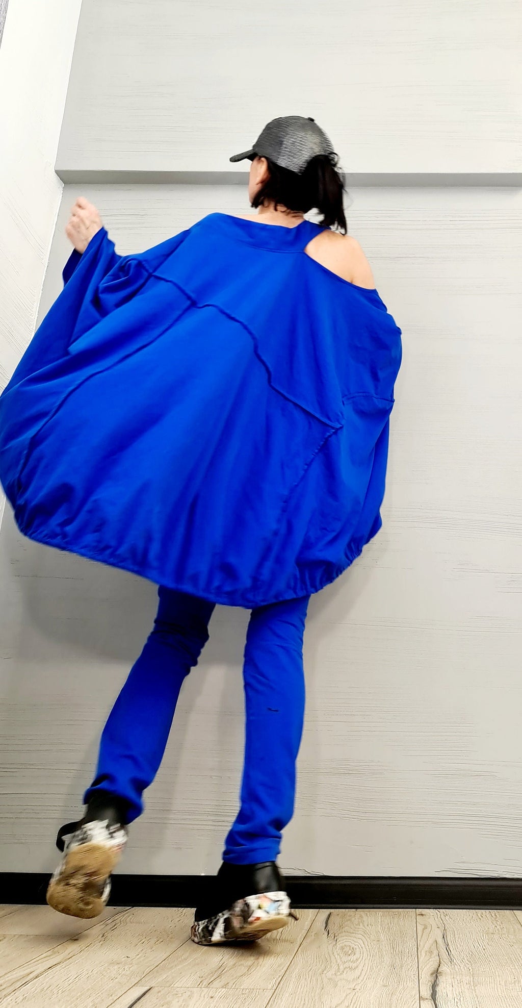 New collection Extravagant Cotton Women Set, Asymmetric Cotton Set, Leggings Tunic Set, Women Designer Set, Asymmetric Tunic Top