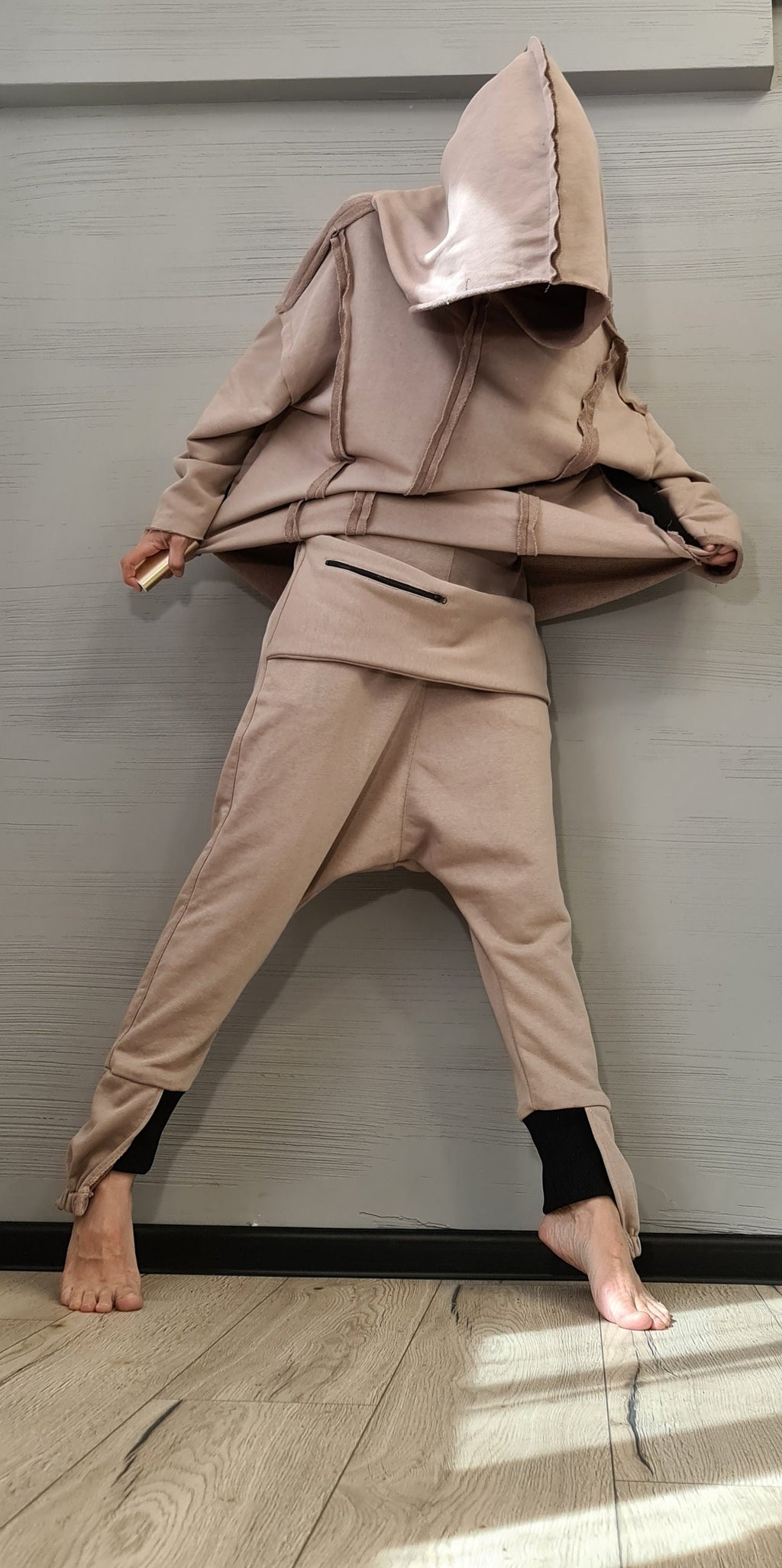 New collection Outwear Women Set, Harem Pants, Loose Set, Extravagant Cotton Set, Extravagant Blouse, Asymmetrical Set