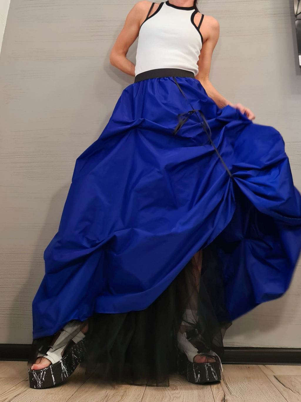 New collection Extravagant Ball Skirt Women, Avant-garde Tutu Cocktail Skirt, Asymmetric Long Short Skirt, High Tulle Circle Wedding Skirt