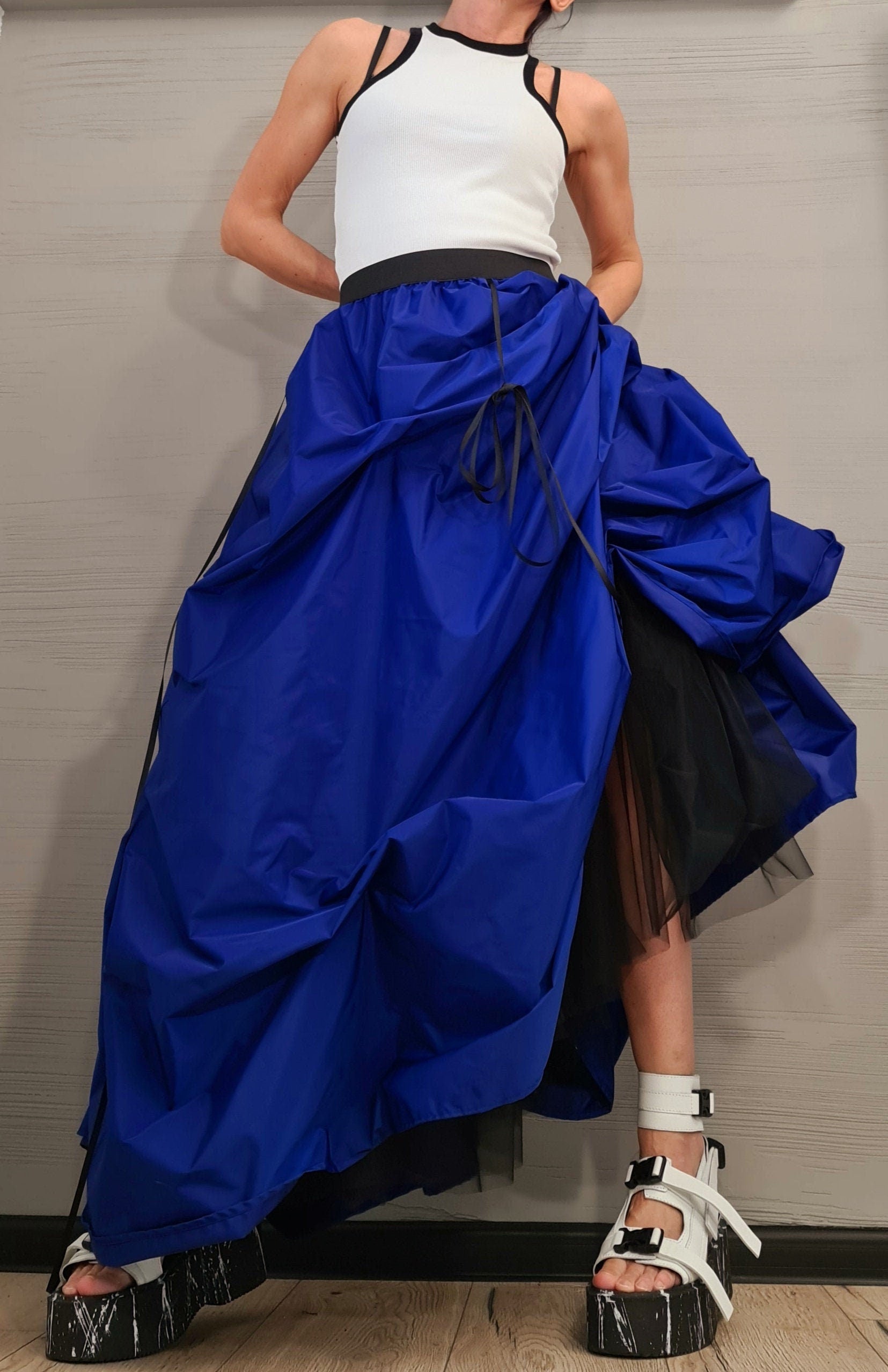 New collection Extravagant Ball Skirt Women, Avant-garde Tutu Cocktail Skirt, Asymmetric Long Short Skirt, High Tulle Circle Wedding Skirt