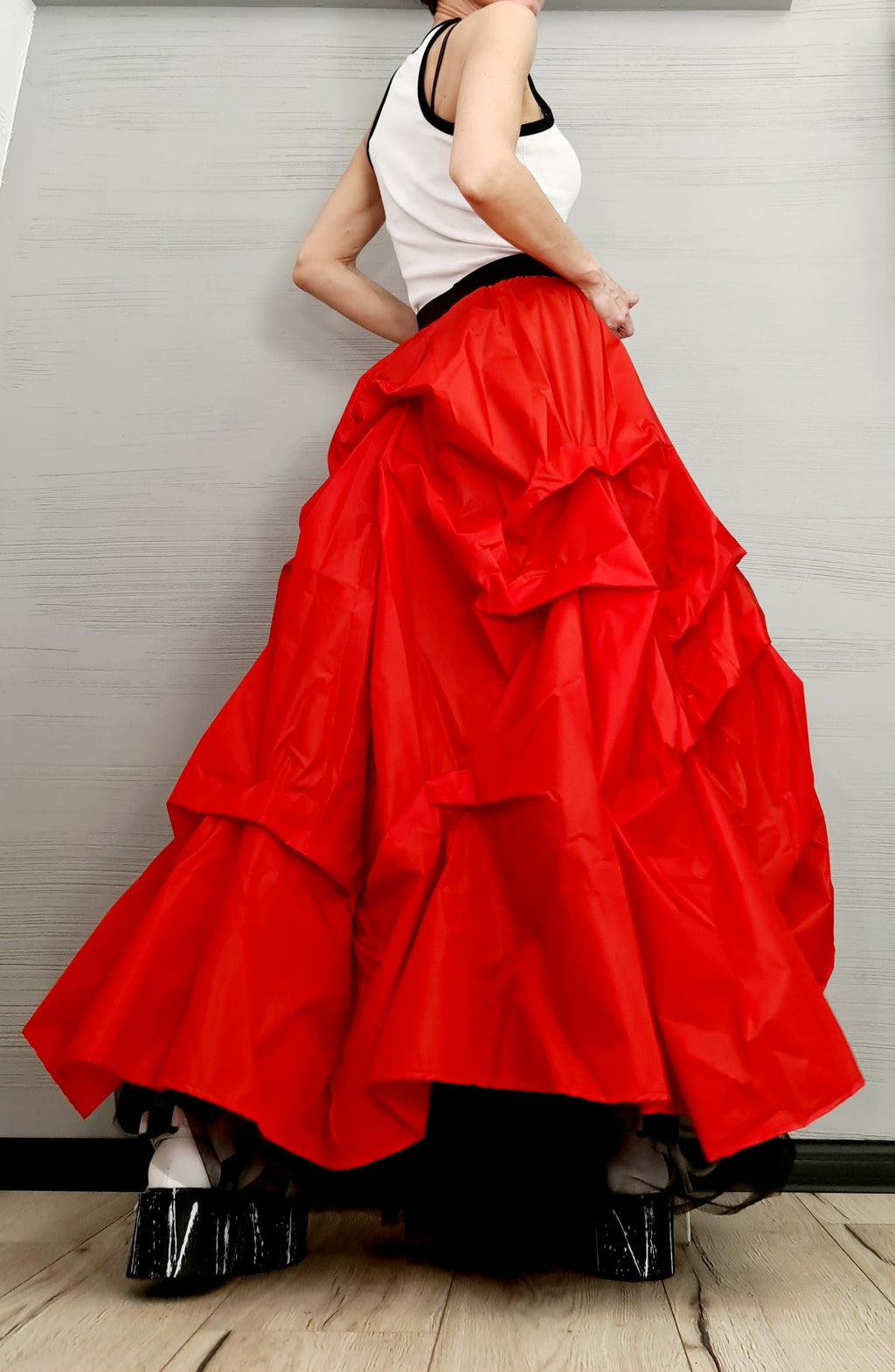New collection Extravagant Ball Skirt Women, Tutu Cocktail Skirt, Asymmetric Long Short Skirt, High Tulle Circle Skirt, Wedding Skirt