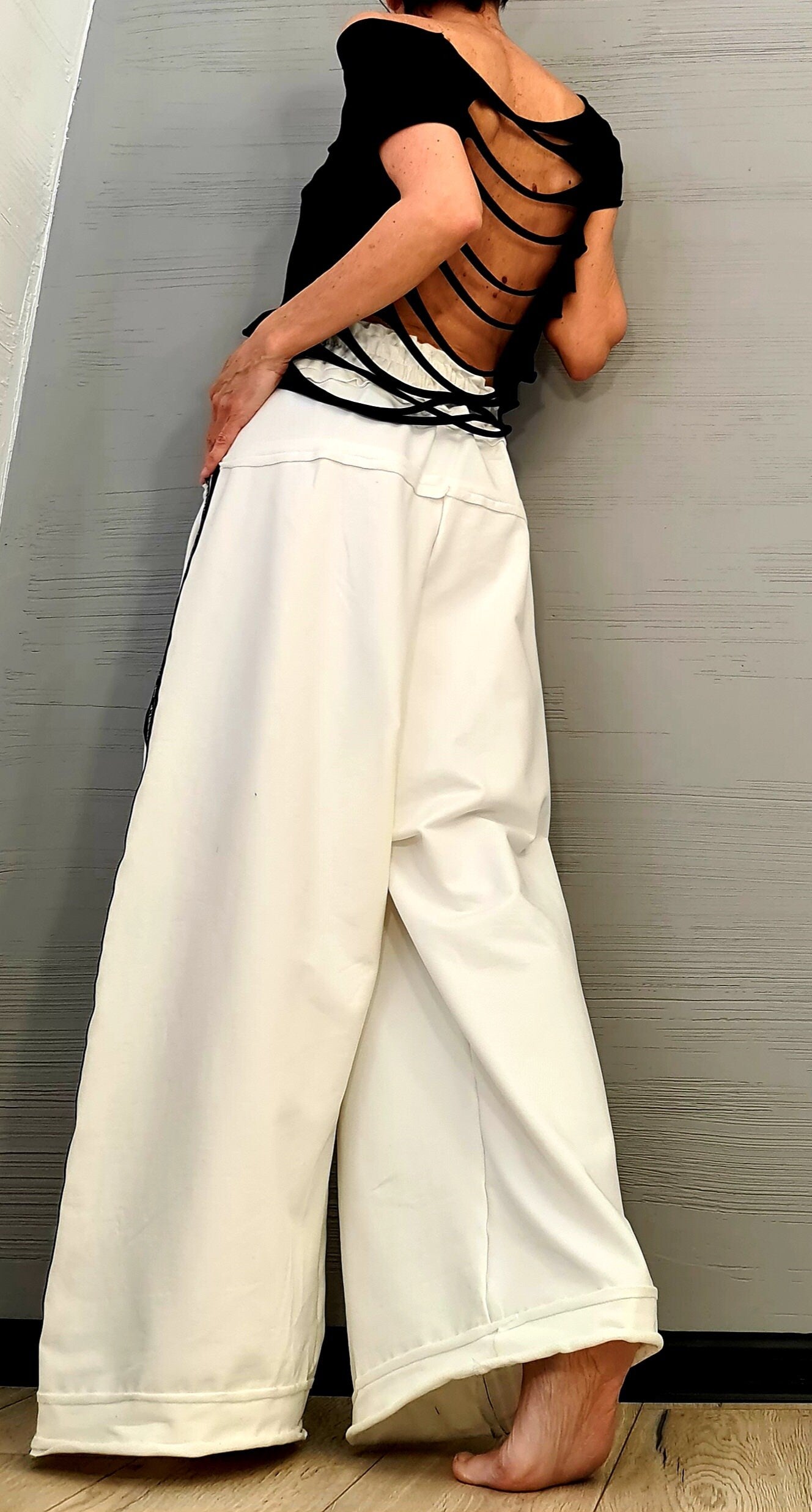 New collection Avant Garde Loose Pants, Harem Pants Women, Extravagant Cotton Pants, Casual Pants, Punk Pants, Loose Pants