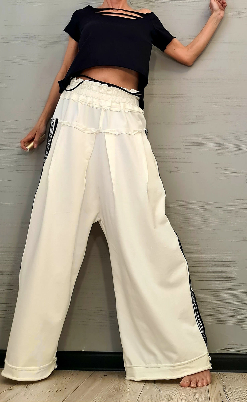 New collection Avant Garde Loose Pants, Harem Pants Women, Extravagant Cotton Pants, Casual Pants, Punk Pants, Loose Pants