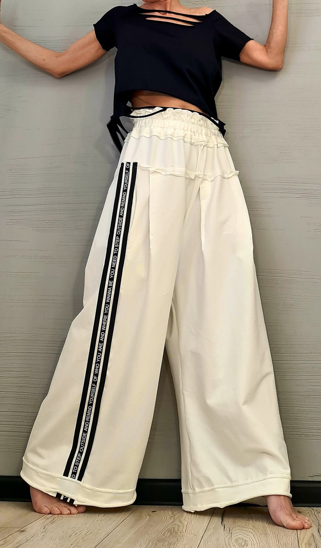 New collection Avant Garde Loose Pants, Harem Pants Women, Extravagant Cotton Pants, Casual Pants, Punk Pants, Loose Pants