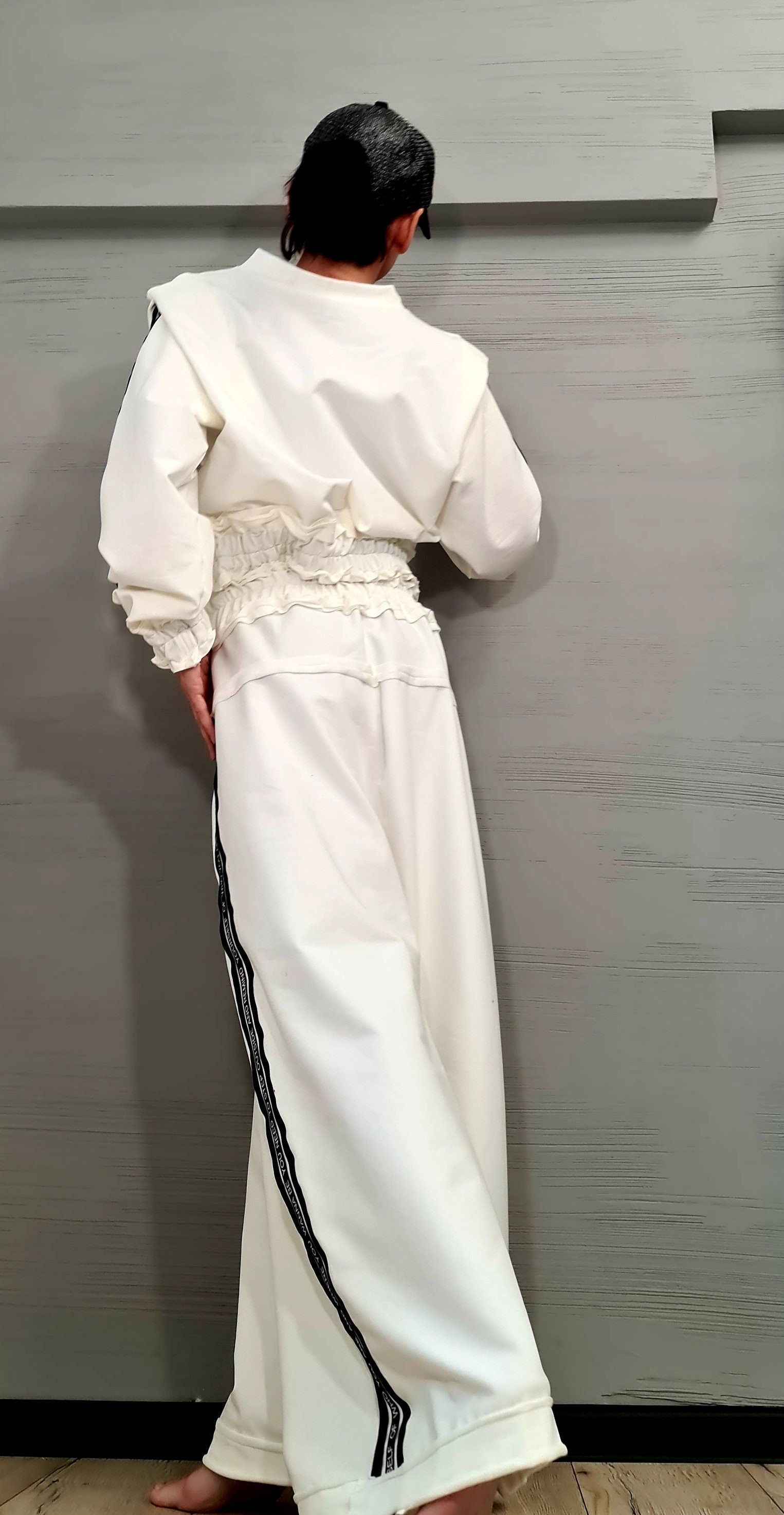 New collection Extravagant Outwear Women Set, Pants  Cotton Loose Pants Blouse  Set, Extravagant Cotton Set, Extravagant Blouse