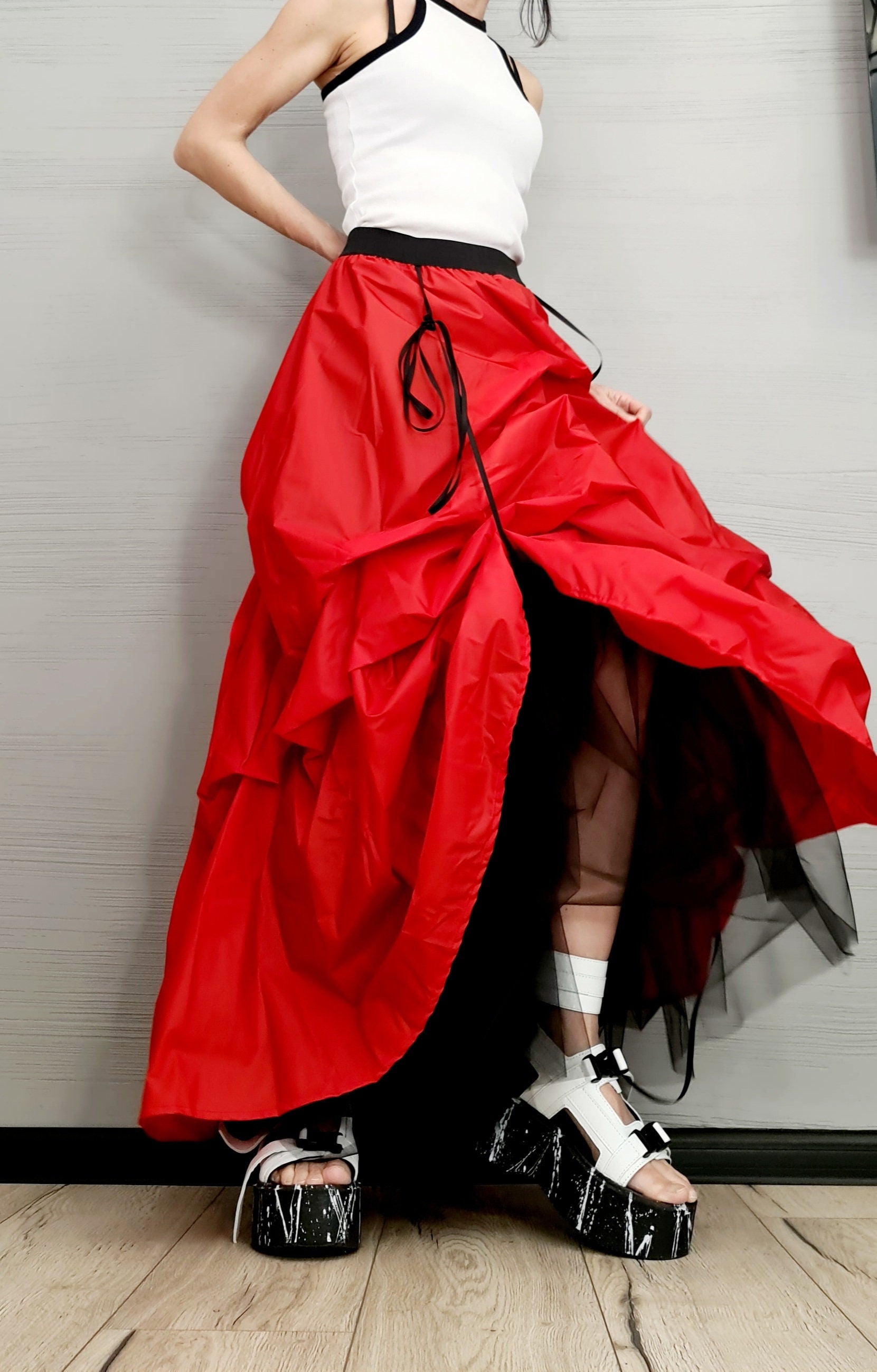 New collection Extravagant Ball Skirt Women, Tutu Cocktail Skirt, Asymmetric Long Short Skirt, High Tulle Circle Skirt, Wedding Skirt