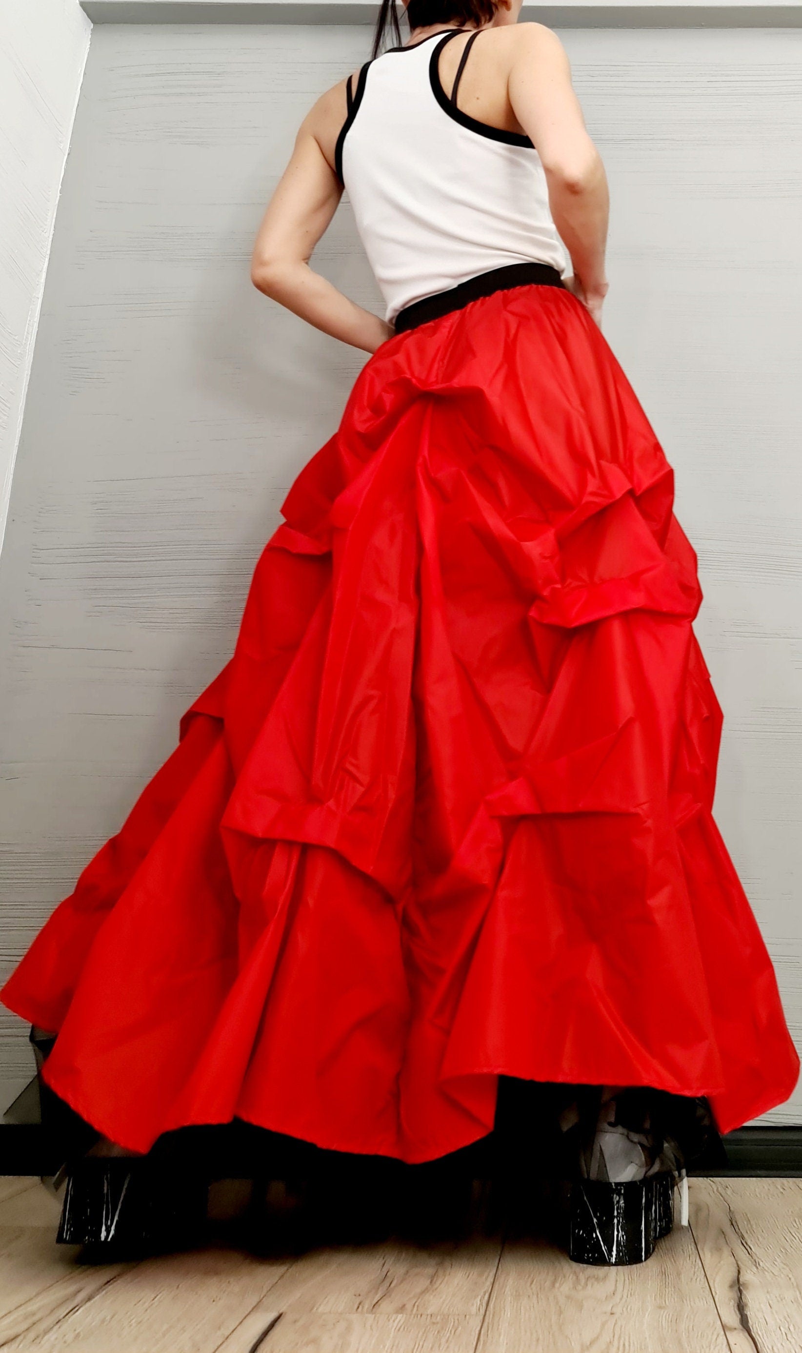 New collection Extravagant Ball Skirt Women, Tutu Cocktail Skirt, Asymmetric Long Short Skirt, High Tulle Circle Skirt, Wedding Skirt