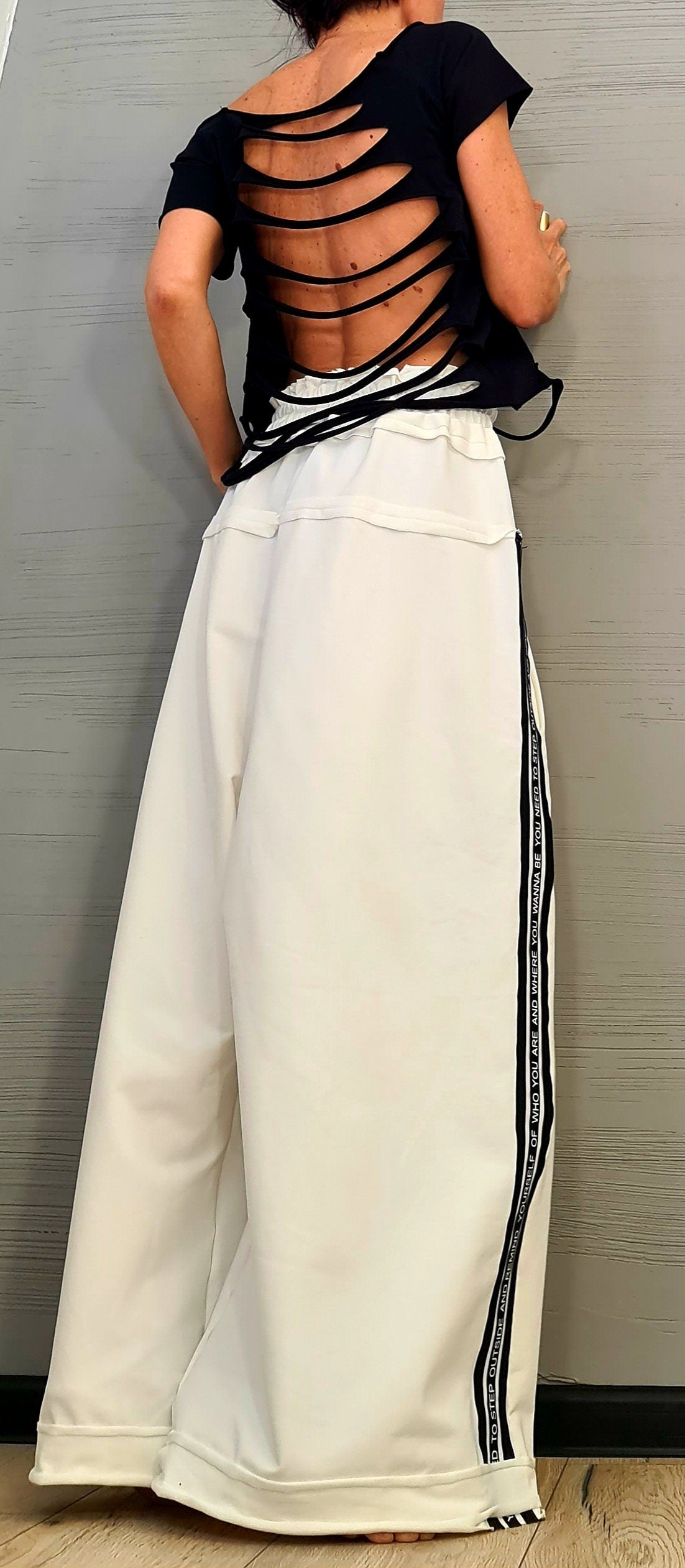 New collection Avant Garde Loose Pants, Harem Pants Women, Extravagant Cotton Pants, Casual Pants, Punk Pants, Loose Pants