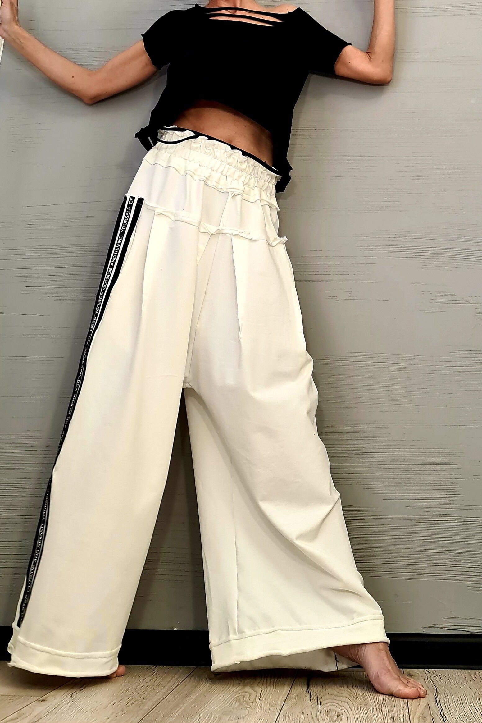 New collection Avant Garde Loose Pants, Harem Pants Women, Extravagant Cotton Pants, Casual Pants, Punk Pants, Loose Pants
