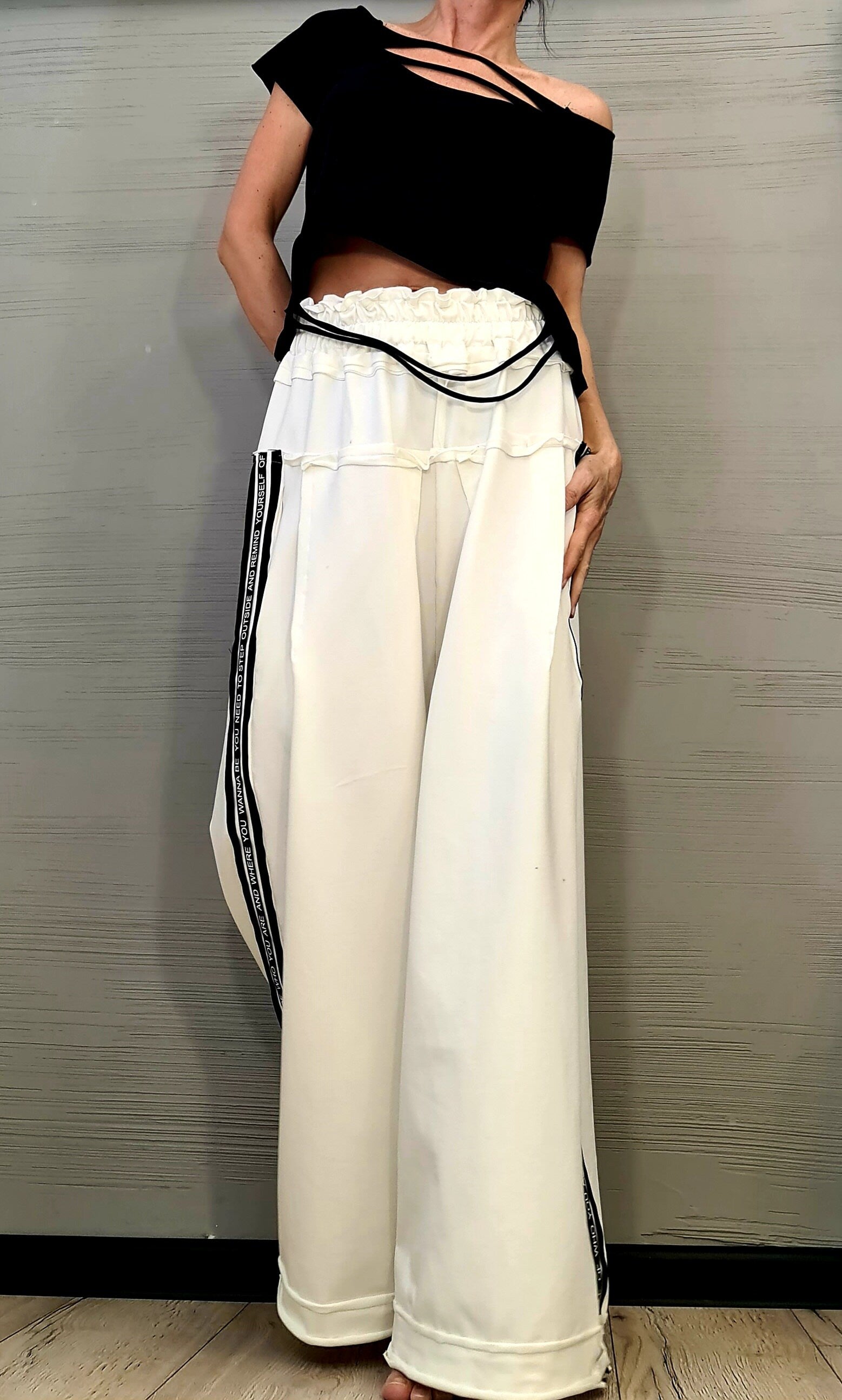 New collection Avant Garde Loose Pants, Harem Pants Women, Extravagant Cotton Pants, Casual Pants, Punk Pants, Loose Pants