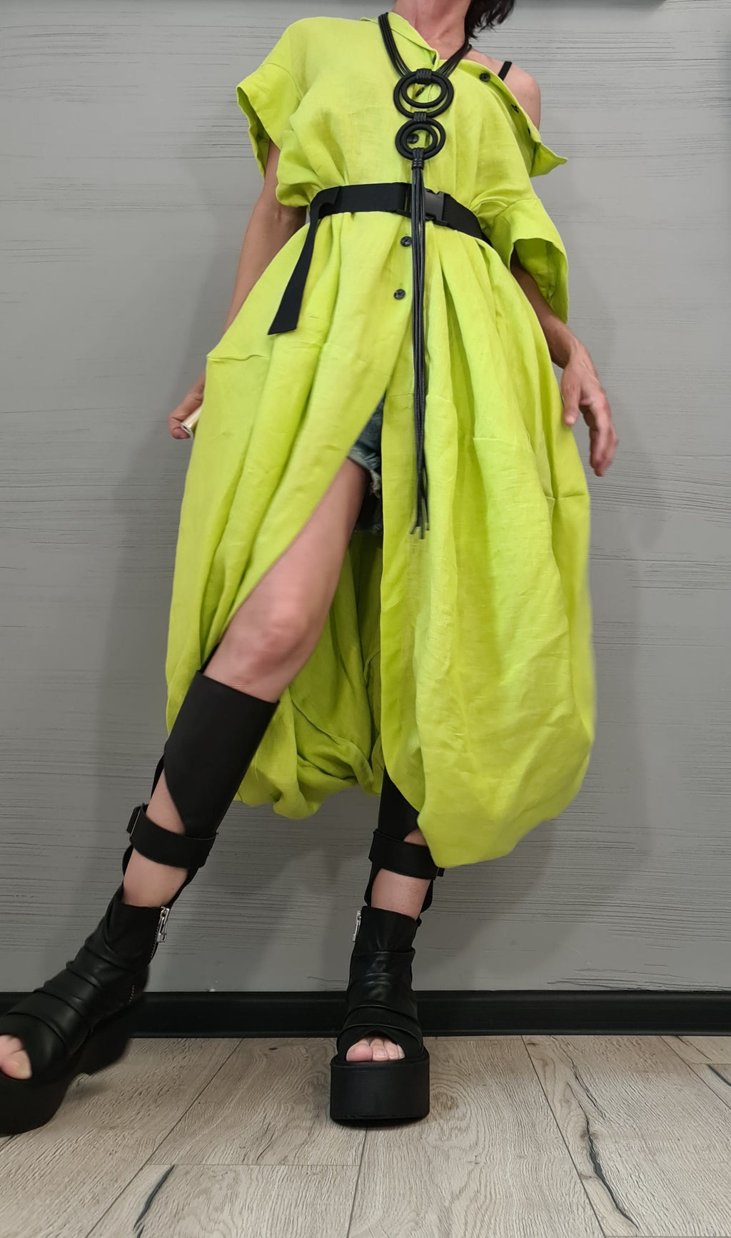 New collection Linen Asymmetric Shirt, Long Short Shirt, Avant Garde Tunic, Loose Tunic Shirt,Extravagant Shirt, Oversize Tunic