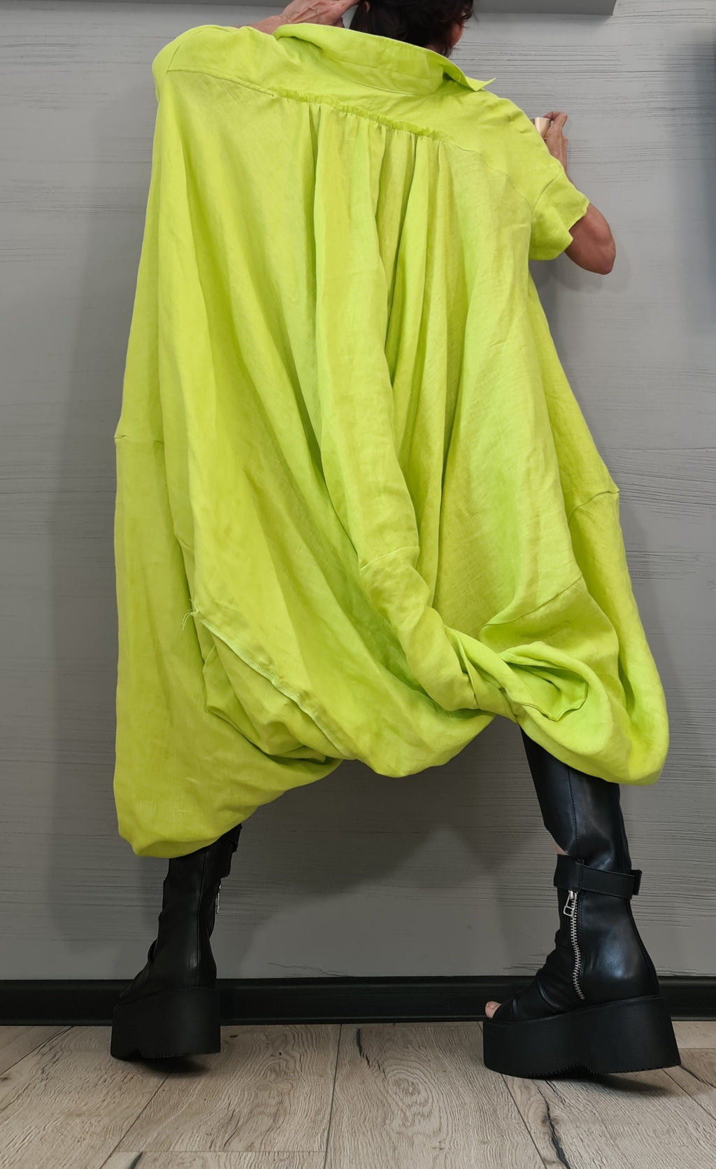 New collection Linen Asymmetric Shirt, Long Short Shirt, Avant Garde Tunic, Loose Tunic Shirt,Extravagant Shirt, Oversize Tunic