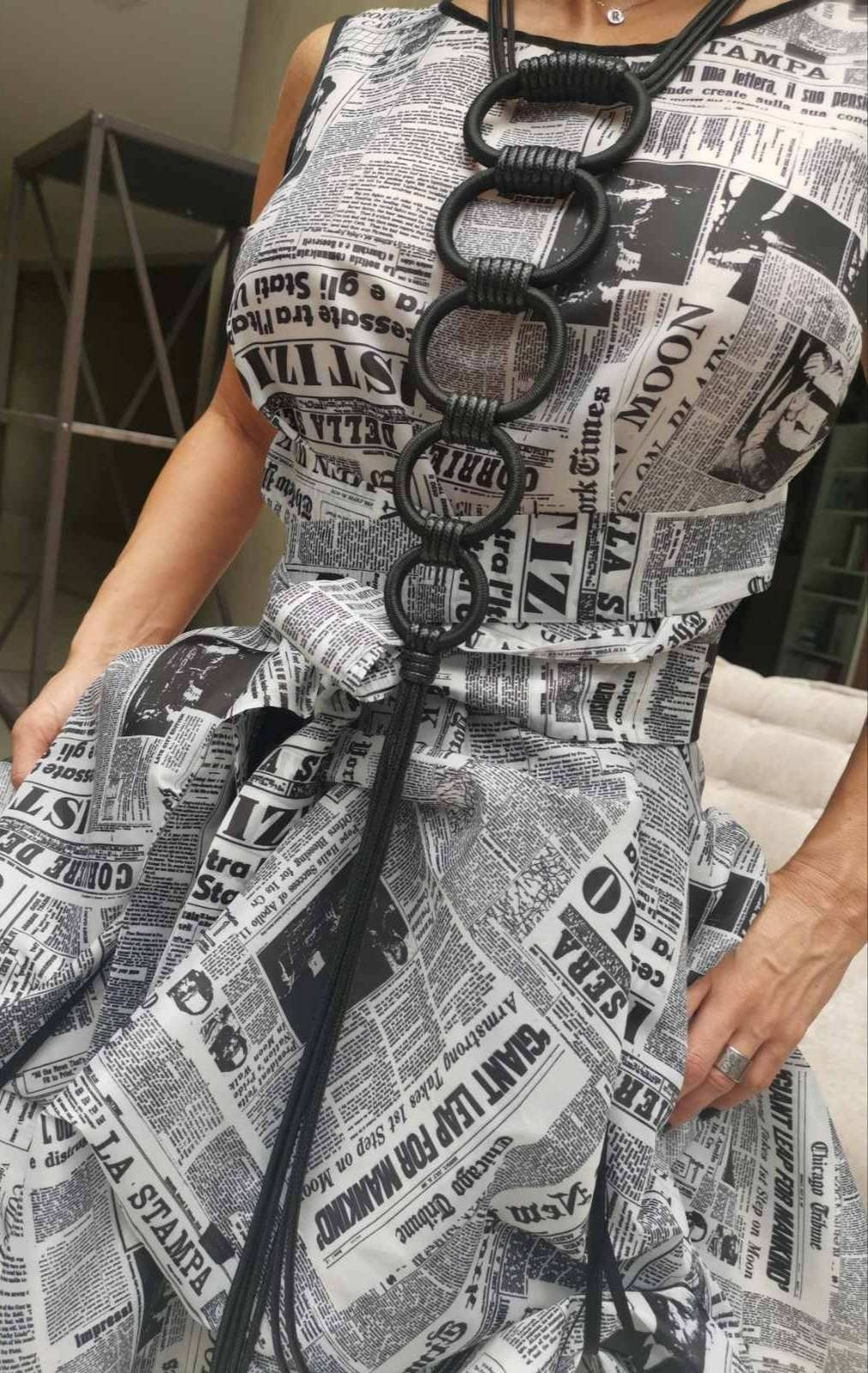 Geometric Necklace, Extravagant Long Necklace, Avant Garde Gothic Necklace, HandMade, Gothic Necklace,Extravagant, New collection