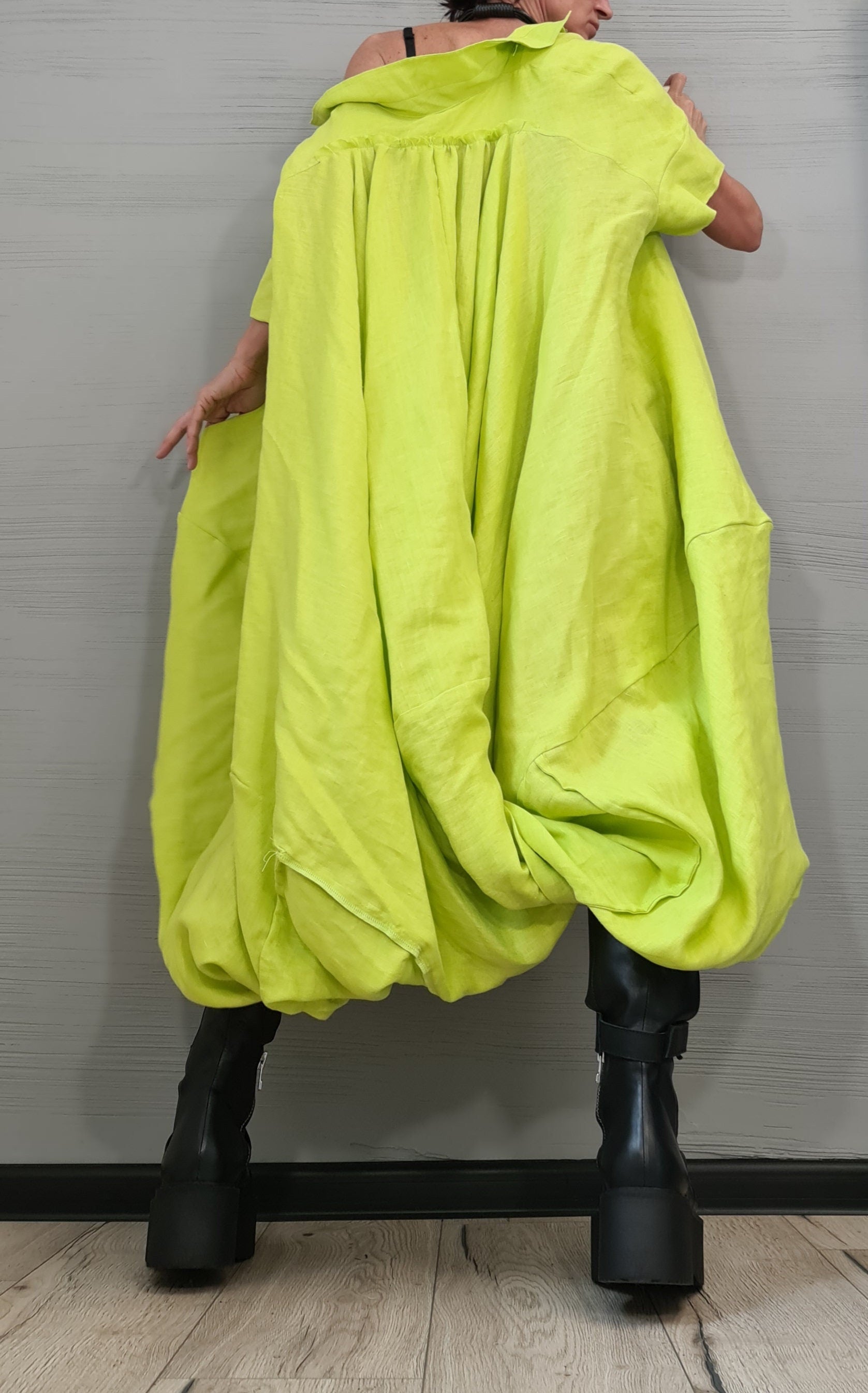 New collection Linen Asymmetric Shirt, Long Short Shirt, Avant Garde Tunic, Loose Tunic Shirt,Extravagant Shirt, Oversize Tunic