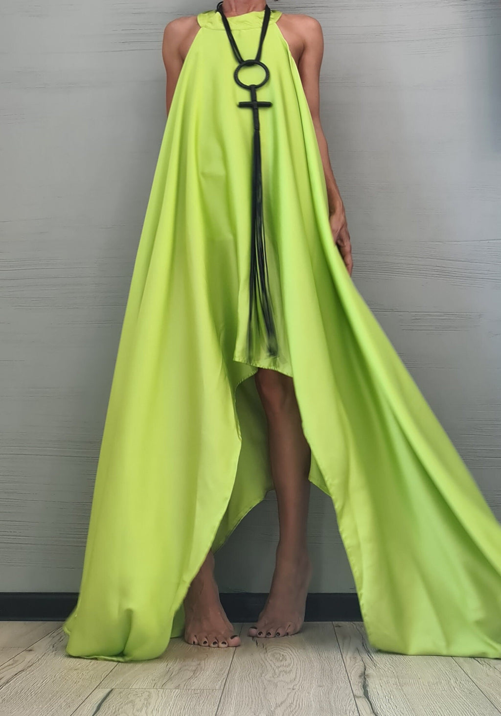 Asymmetric Dress, Extravagant Dress, Satin Dress, Sleeveless Dress, Long Short Dress, Party Dress, Gothic Dress, Wedding Dress