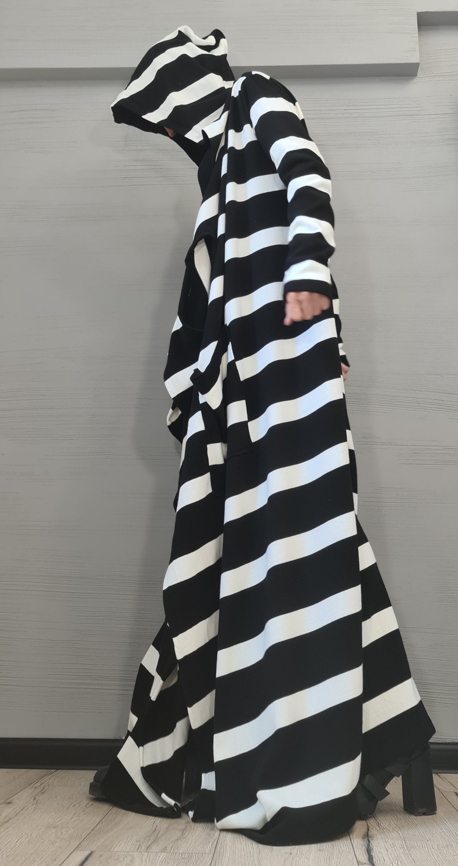 New collection Extravagant Hooded Vest, Women Cardigan, Gothic Cardigan, Plus Size Clothing, Long Cardigan, Knitted vest