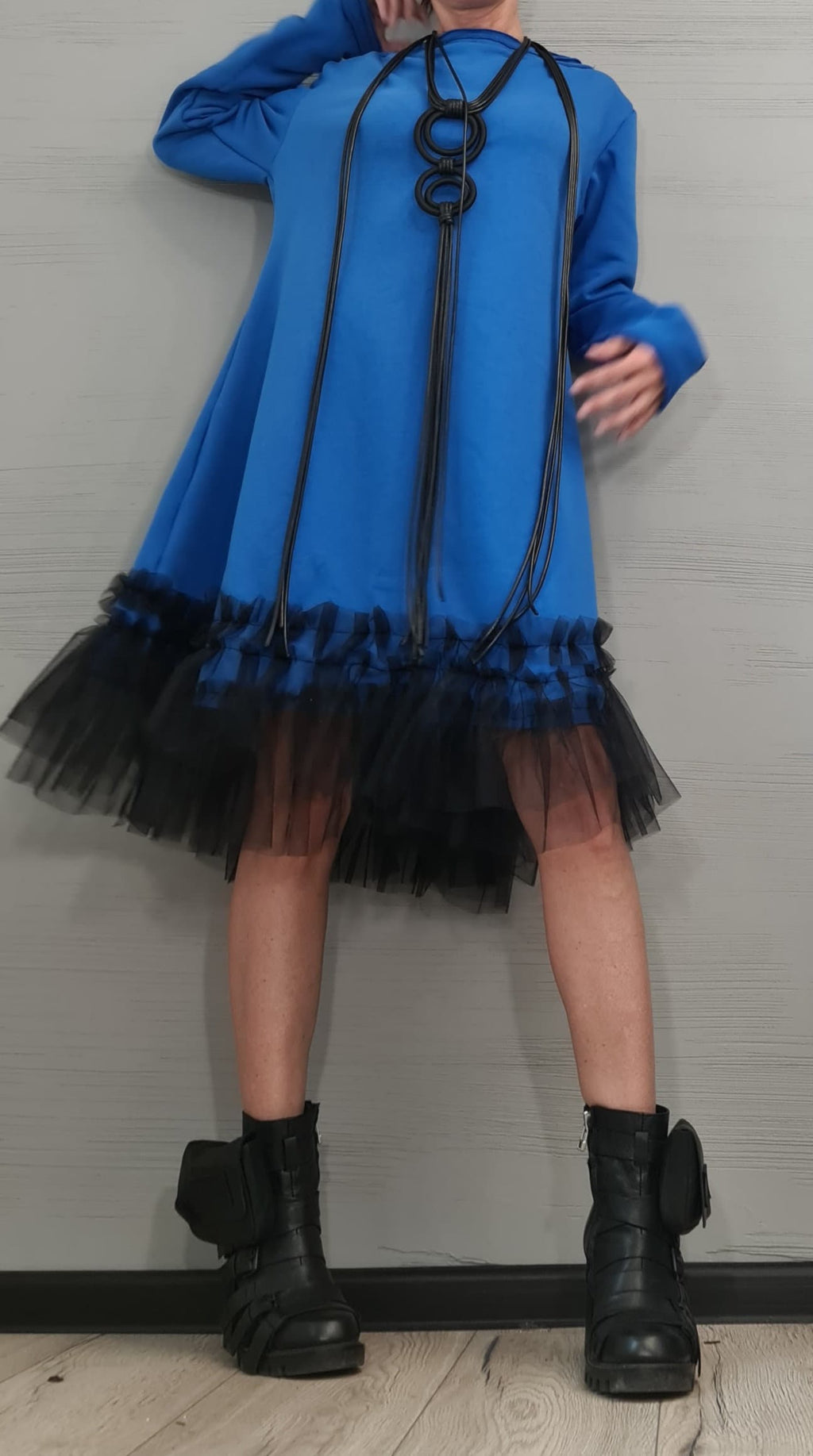 Extravagant Loose Tunic Dress, Tunic Dress Tutu, Oversize Tunic, Casual Long Sleeve Dress, New collection