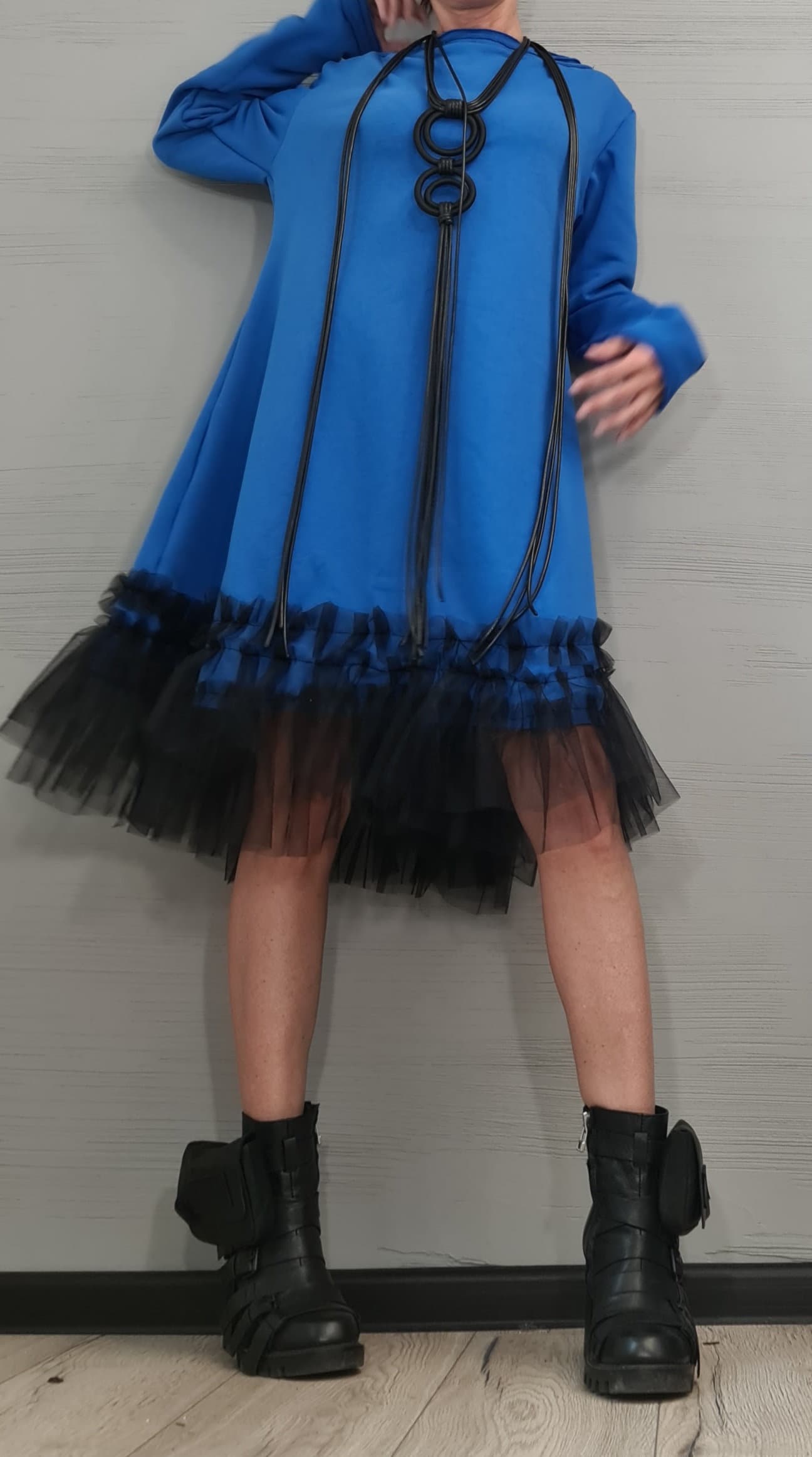 Extravagant Loose Tunic Dress, Tunic Dress Tutu, Oversize Tunic, Casual Long Sleeve Dress, New collection