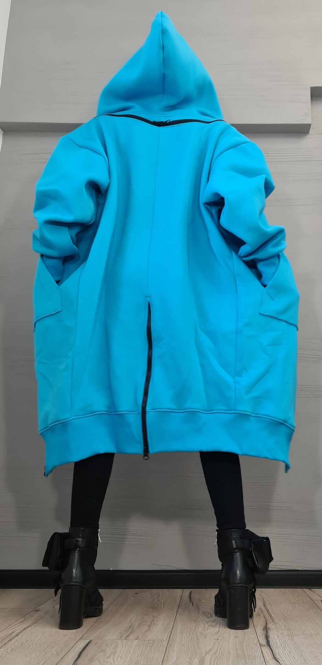 New collection Warm Hooded Cotton Sweatshirt,  Extravagant  Sweatshirt, Plus Size Clothing, Oversize Vest, Women Loose Sweatshirt