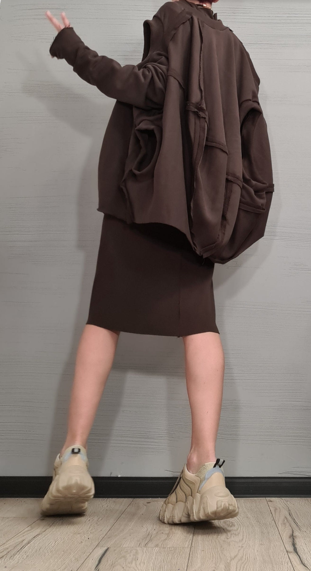 New collection Brown Designer Set, Women Cotton Dress Set, Two Piece Set, Short Long Dress Tunic Set, Sexy Dress, Extravagant Set