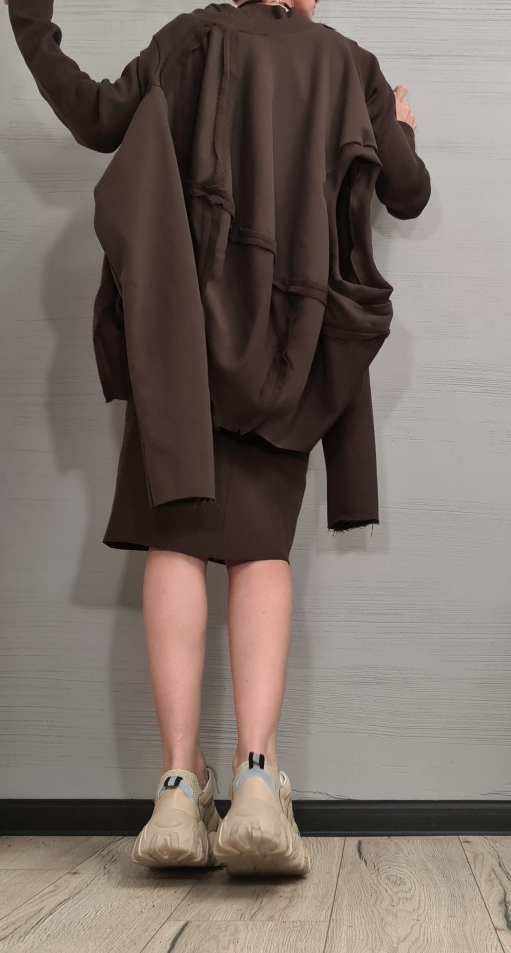 New collection Brown Designer Set, Women Cotton Dress Set, Two Piece Set, Short Long Dress Tunic Set, Sexy Dress, Extravagant Set