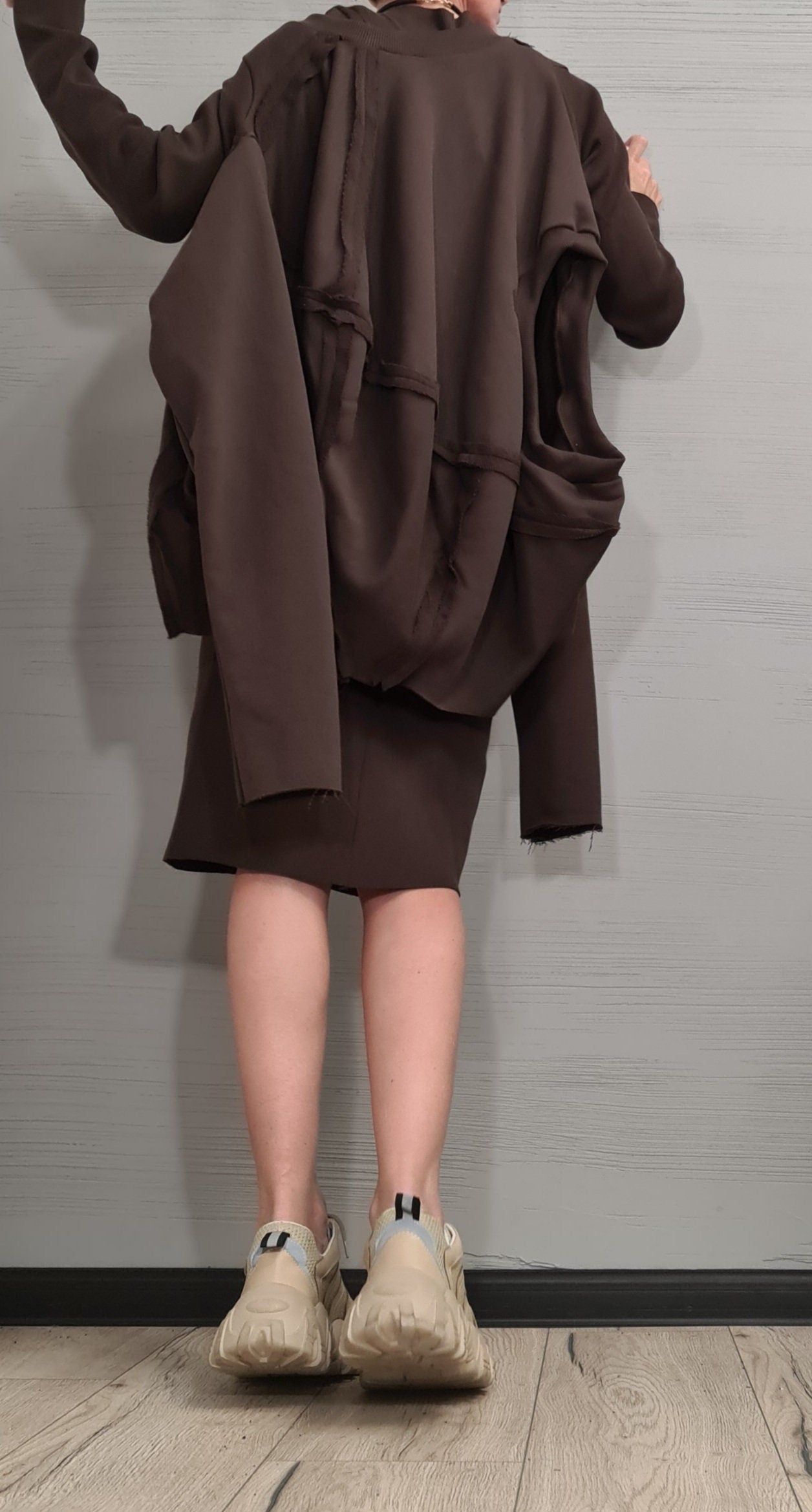 New collection Brown Designer Set, Women Cotton Dress Set, Two Piece Set, Short Long Dress Tunic Set, Sexy Dress, Extravagant Set