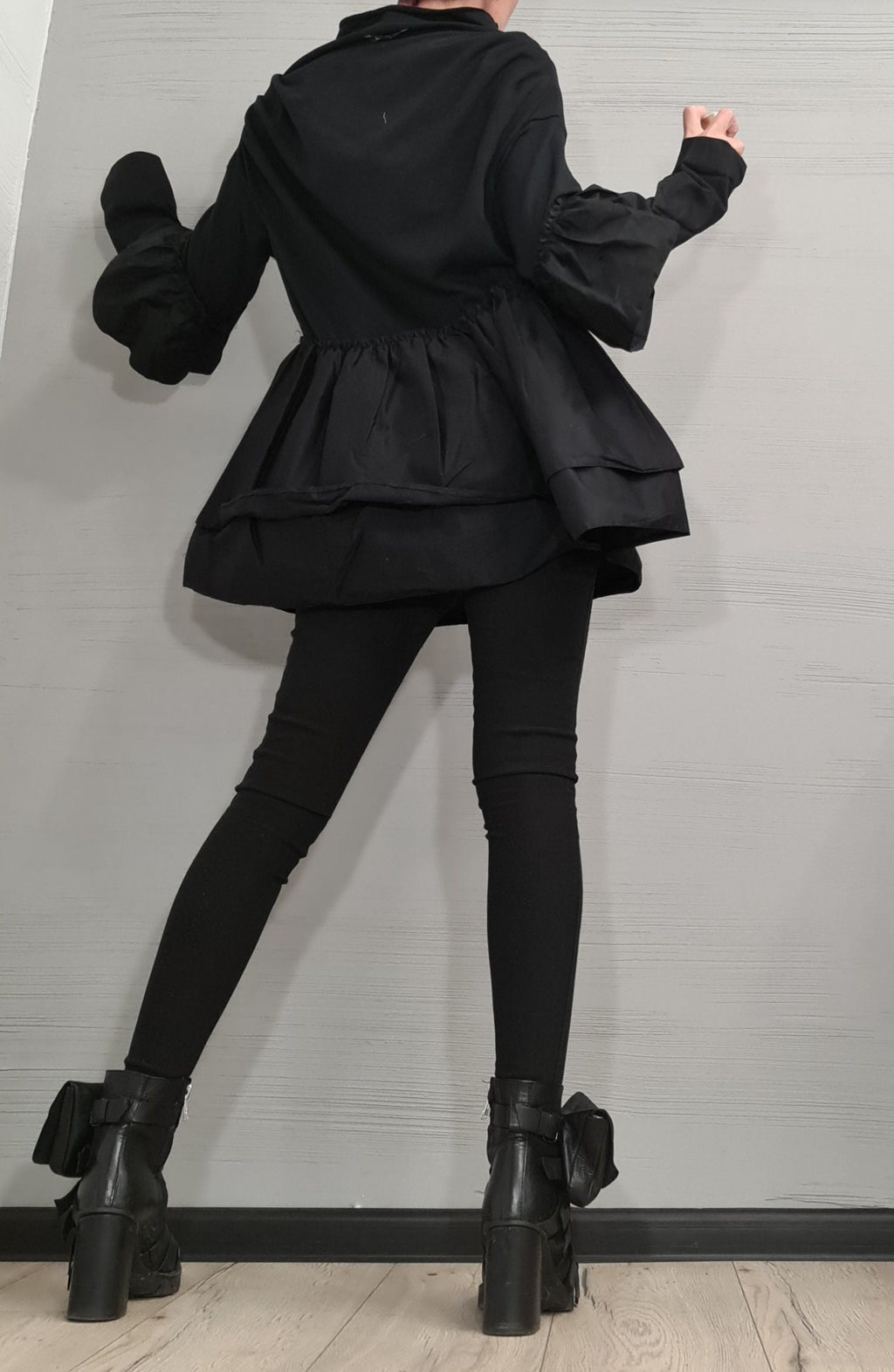 New collection Blouse, Extravagant Asymmetric Top, Loose Blouse, Oversize Tunic, Avant Garde Blouse