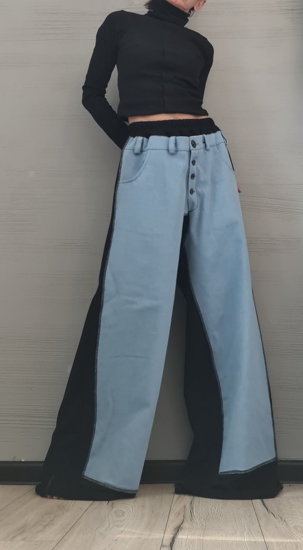 New collection Avant Garde Loose Pants, Harem Pants Women, Extravagant Cotton Pants, Asymmetric Pants, Loose Pants