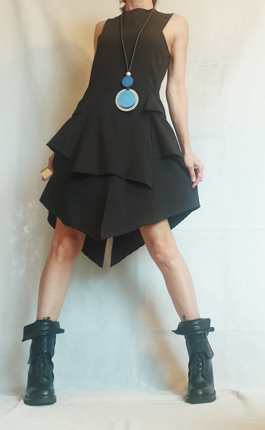 New collection Dress, Blue Dress, Extravagant Dress, Plus Size Clothing, Sleeveless Dress, Futuristic Dress, Sexy Dress