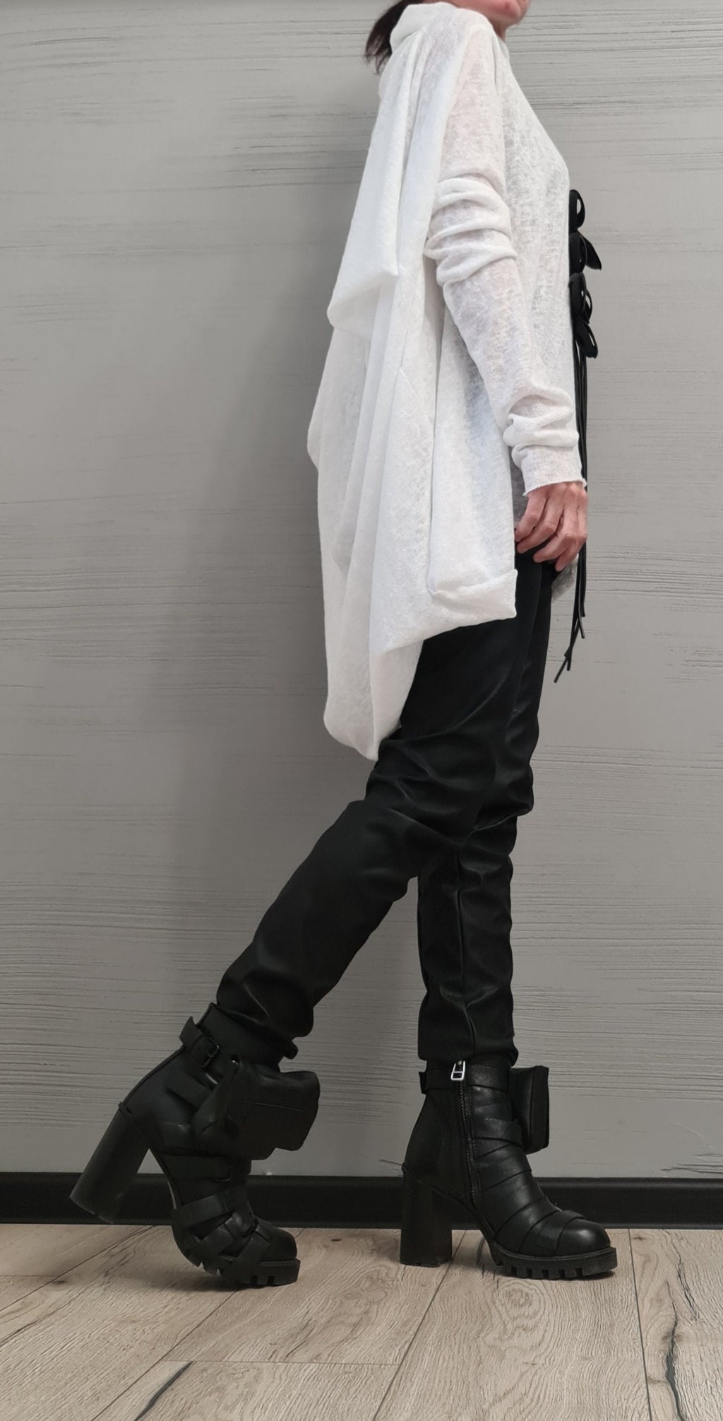 New collection Asymmetrical tunic, Avant Garde Tunic, Loose Tunic, Deconstructed Top, Oversize Tunic, Casual Long Sleeve Top